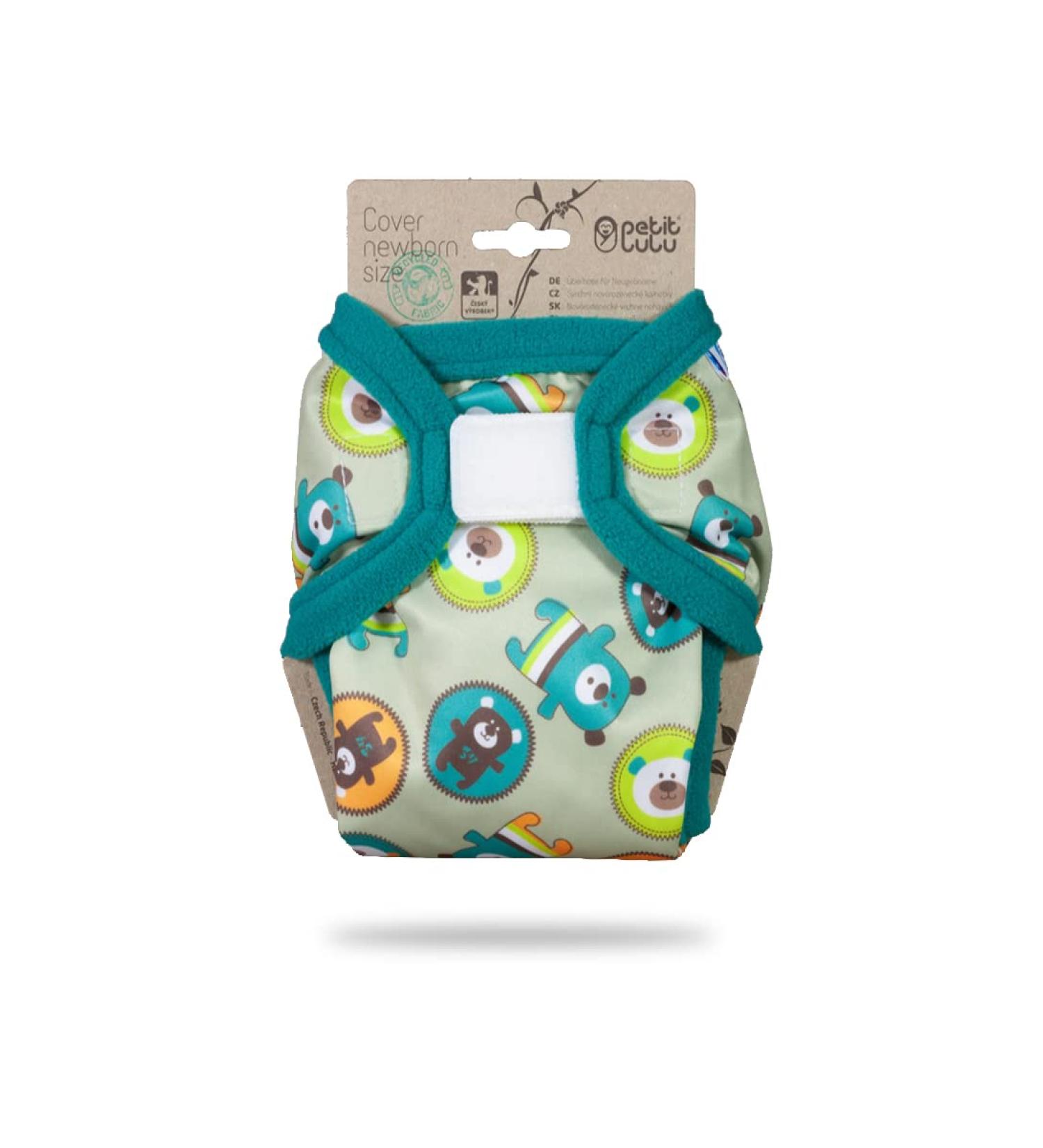 Petit lulu size 1 powers overstated (2-6 kg) |Velcro |Newborn diaper overpotes |Baby diaper pants |Washable & waterproof |Tower diapers for newborns |Made in EU (Flying Bears)