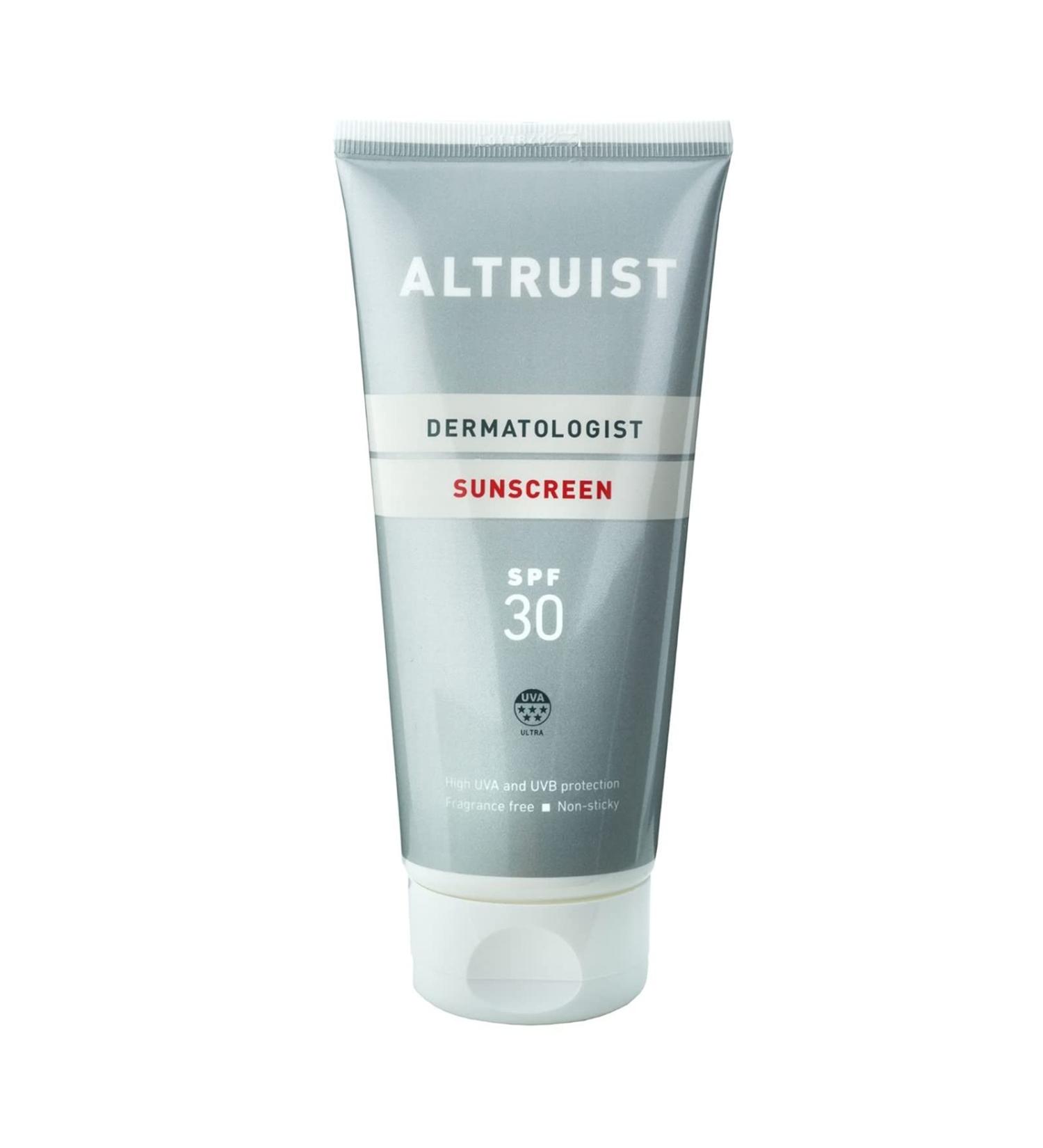 ALTRUIST. Dermatologist Sunscreen SPF 30 Superior 5-star UVA protection (PPD: 39) by Dr Andrew Birnie suitable for sensitive skin 200 ml (Pack of 2) Sun Cream SPF30 - Buy Online on GoSupps.com