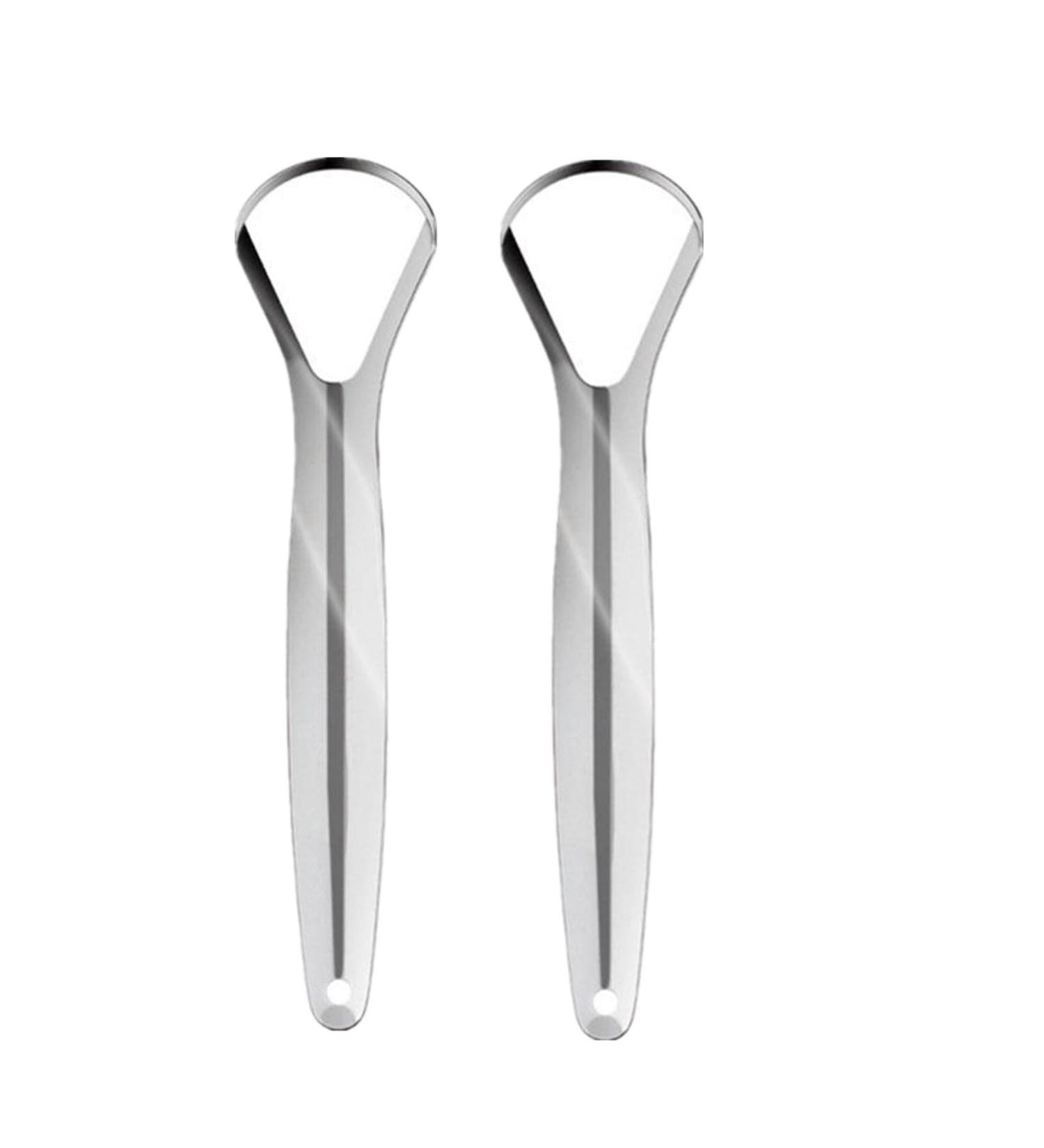 Wmool Stainless Steel Tongue Scraper - Eco-Friendly Metal Cleaner Brush for Fresh Breath | International Shipping - Buy Online on GoSupps.com