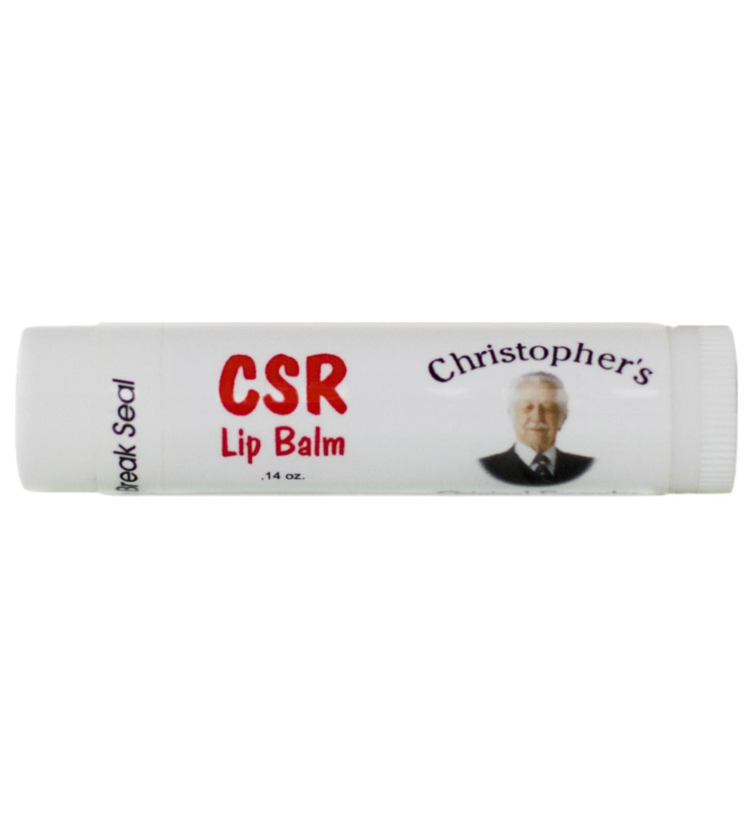 Christopher s Original Formulas CSR Lip Balm Herbal Goldenseal & Garlic Formula Olive Oil & Beeswax Base Moisturizing & Soothing Purse Size Made in USA