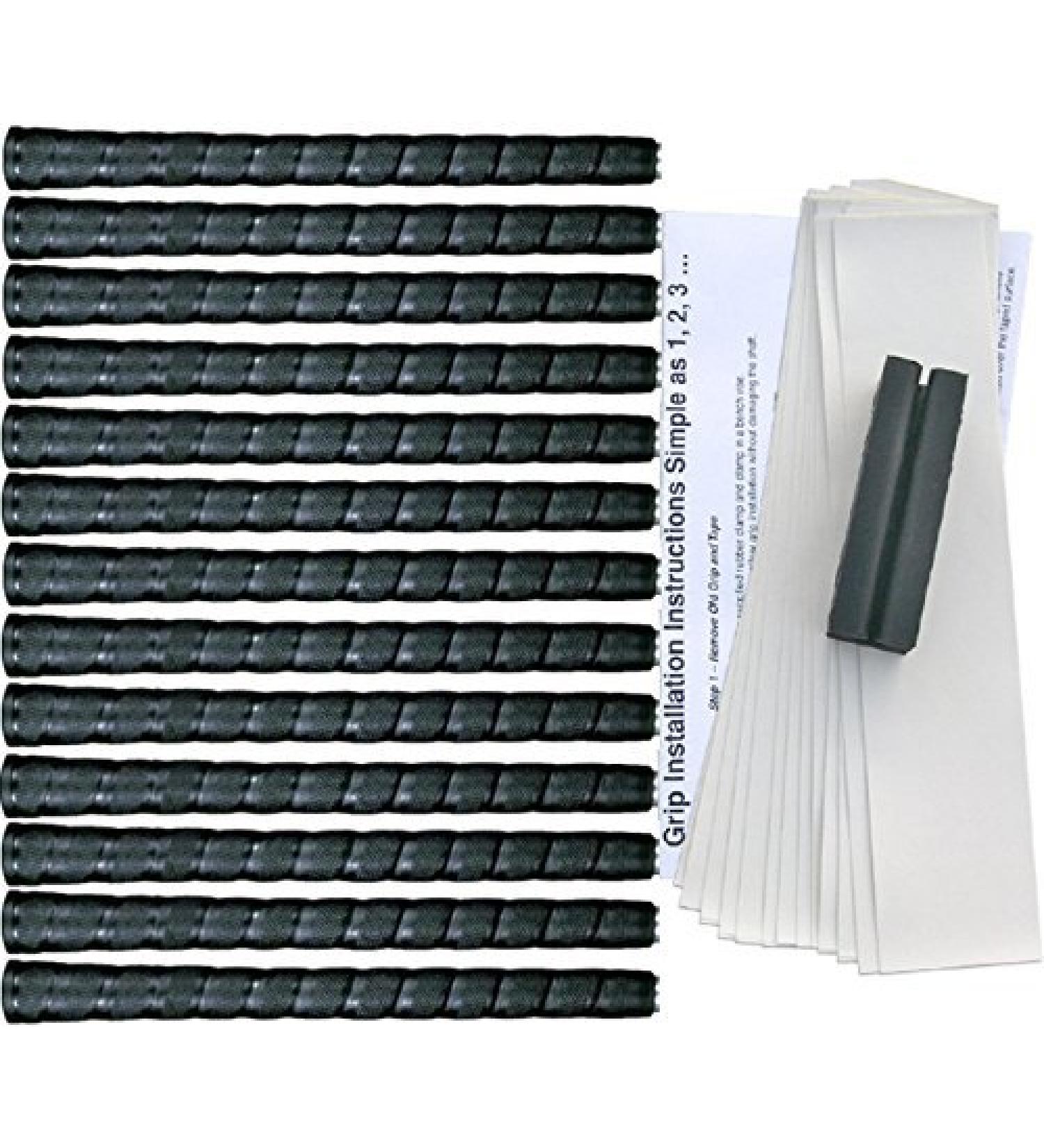 Tacki-Mac Knurled Wrap Standard Golf Grip Kit (13 Grips, Tape, Clamp)