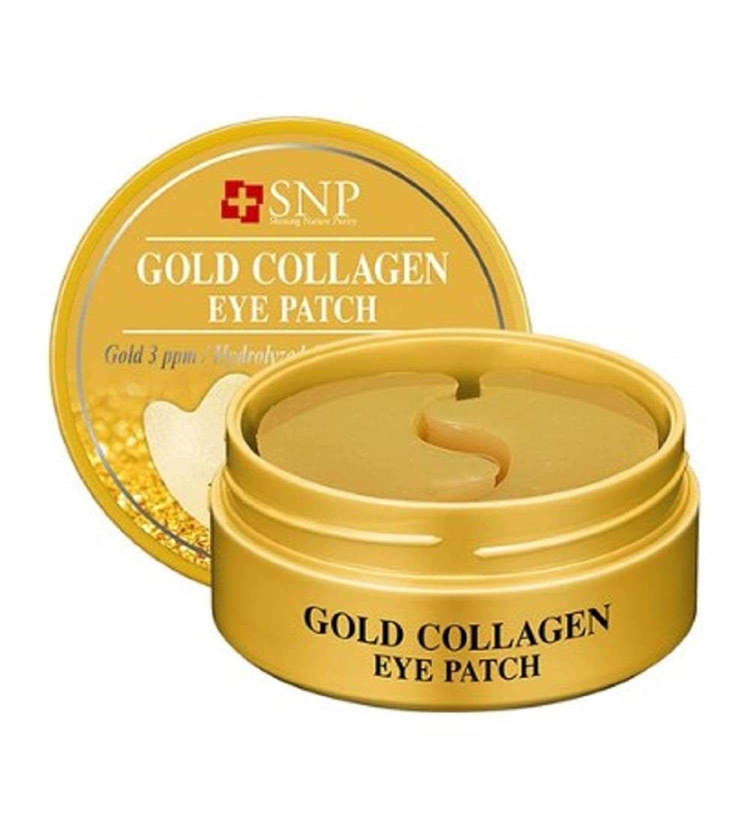 SNP Gold Collagen Eye Patch - Brighten, Hydrate, and Revitalize Your Under-Eye Area - Buy Online on GoSupps.com
