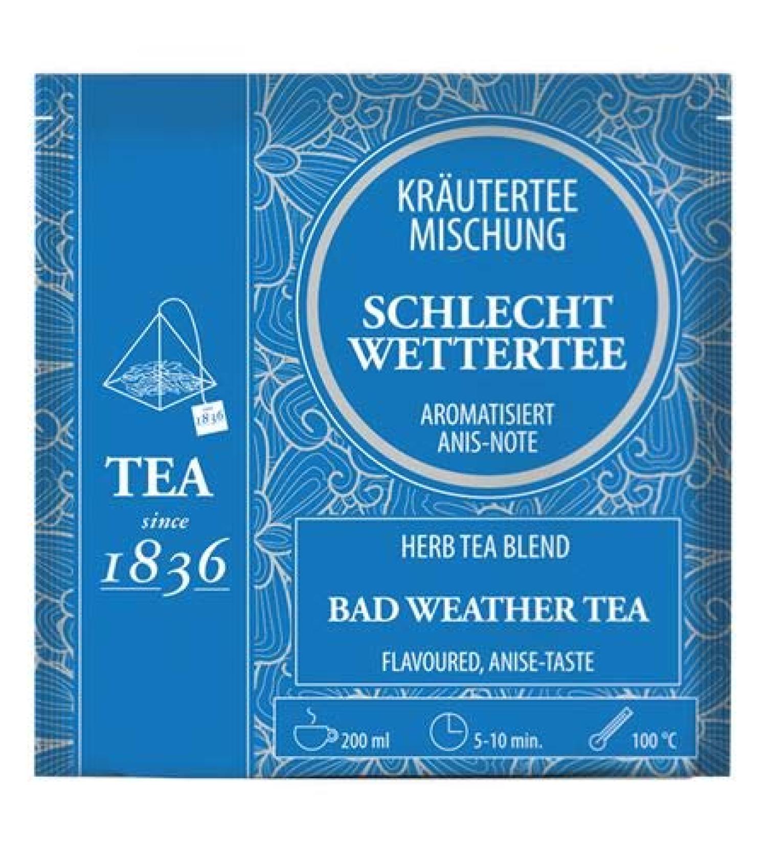 dethlefsen Herbal tea mix bad weather tea anisnote flavored 50 pyramid bags in a 3 g bag - Buy Online on GoSupps.com