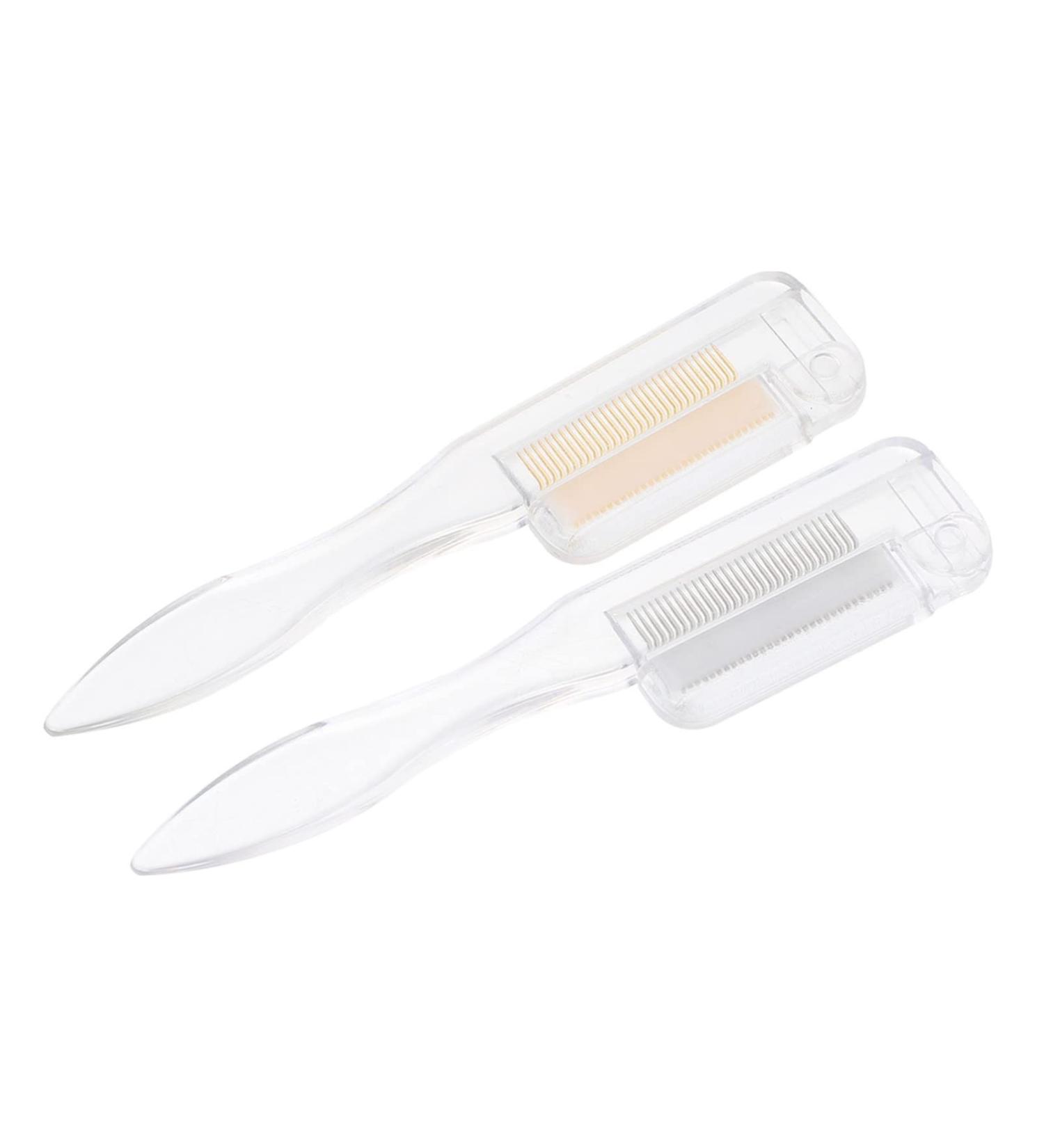 Buy Lurrose 2-Pack Foldable Eyebrow Combers & Eyelash Brushes - Multi-Purpose Makeup Tools - Stainless Steel Eyelash Separator for Perfect Beauty - Buy Online on GoSupps.com