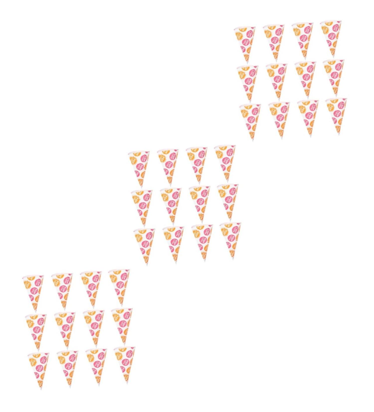 Beavorty 150 Pcs Popcorn Bag Clear Gift Bags Popcorn Cone Bags Goodie Bag Treats for Kids Cone Shaped Treat Bags Wedding Cone Bags Party Child Paper Disposable Biscuit Bag - Buy Online on GoSupps.com