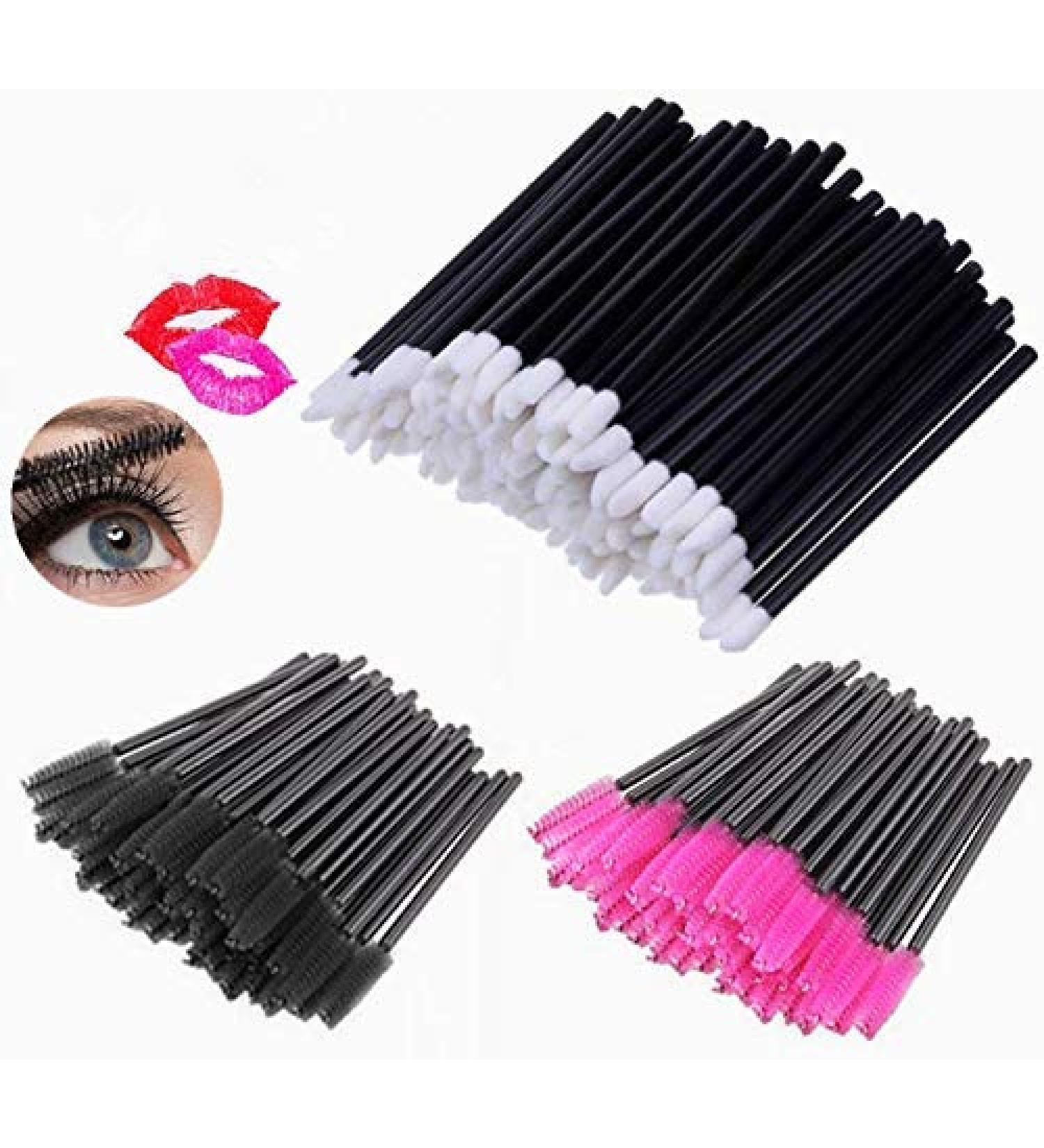 100 Pieces Disposable Eyelash Mascara Brushes + 100 Pieces Disposable Lip Brushes Magnolora Eyebrow Brush Lip Brushes Lipstick Lip Gloss Wands Applicator Cosmetic Makeup Tool - Buy Online on GoSupps.com