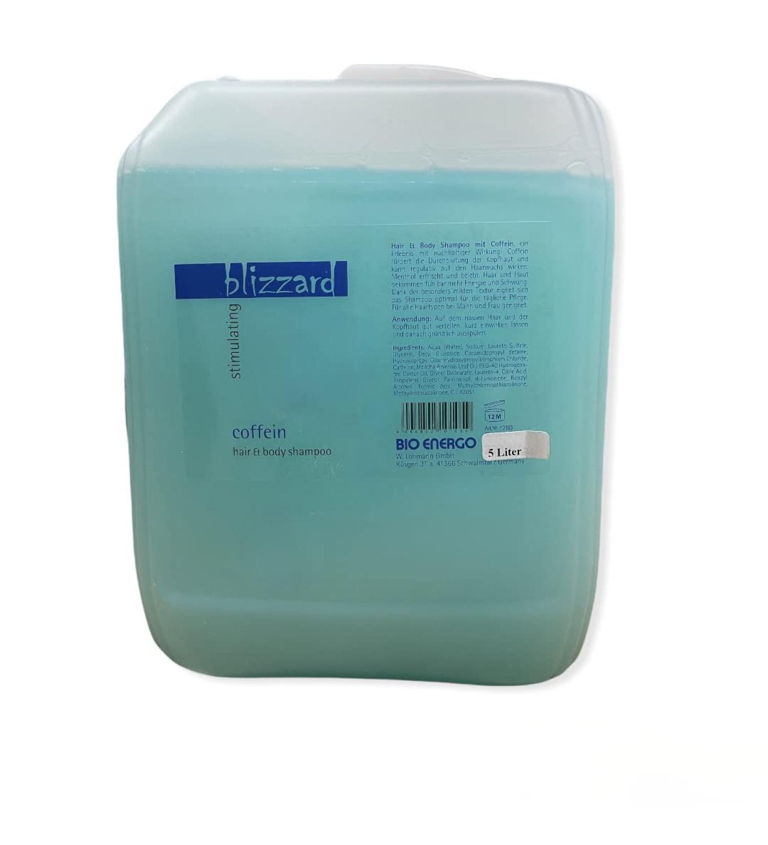 MiTo Blizzard Shampoo for hair and body with caffeine and menthol - 5 liters - Made in Germany