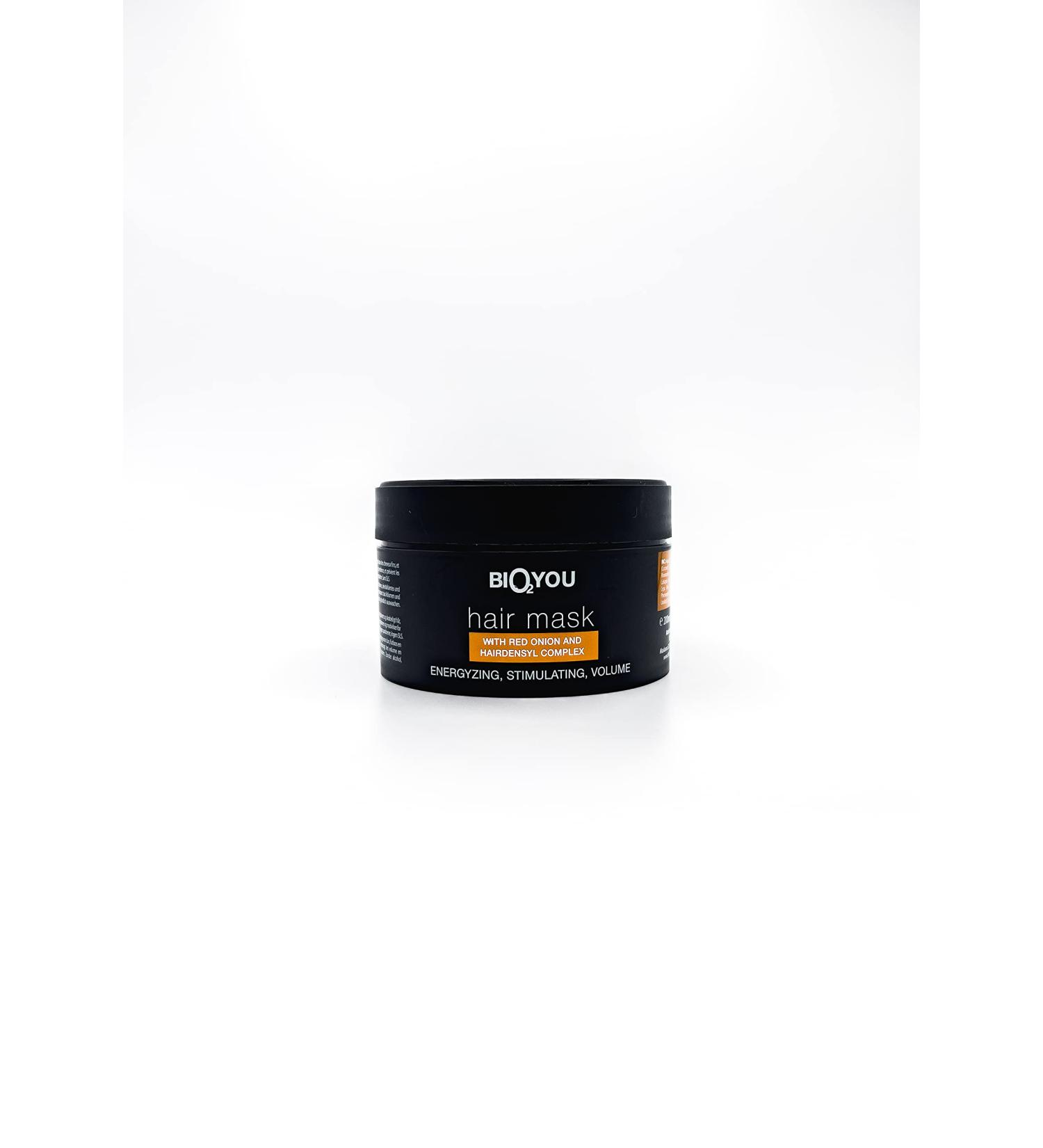 BIO2YOU Natural Hair Mask - Red Onion & Hairdensyl Complex - 200ml | Boost Volume and Shine - Buy Online on GoSupps.com