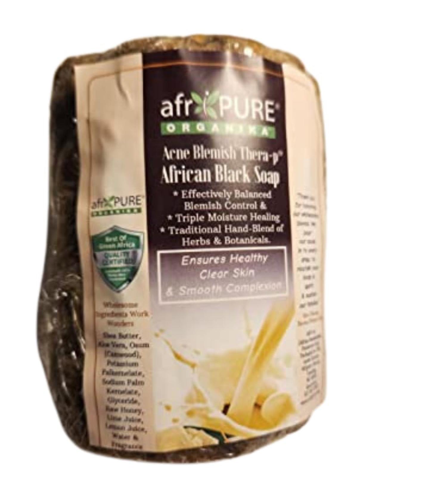 Acne Blemish Care Black Soap Bar - 16oz | Natural Skincare for Clear Skin | International Shipping - Buy Online on GoSupps.com