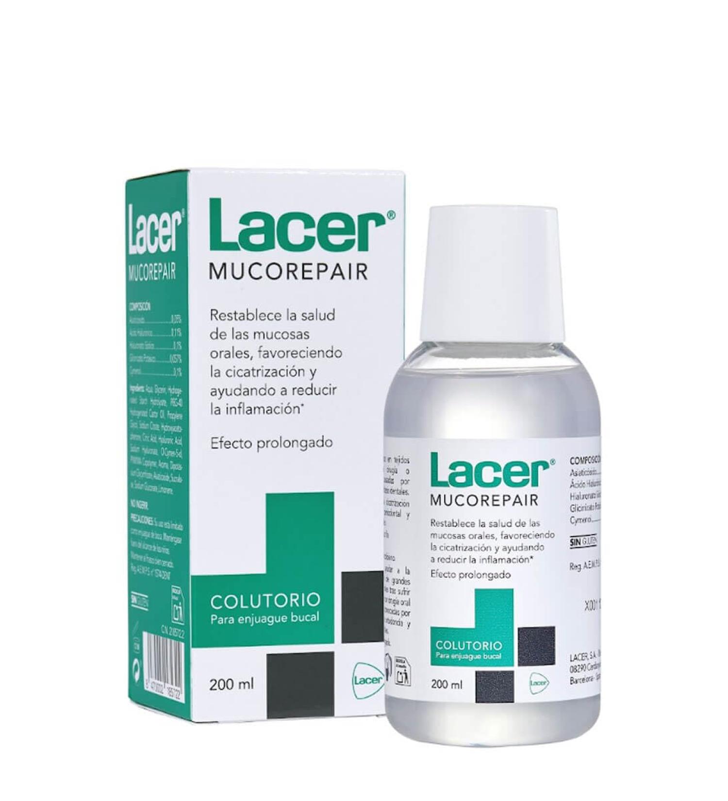 Lacer LACER MUCOREPAIR - Colonic 200 ml promotes healing and regeneration of oral mucosa daily mouth rinse