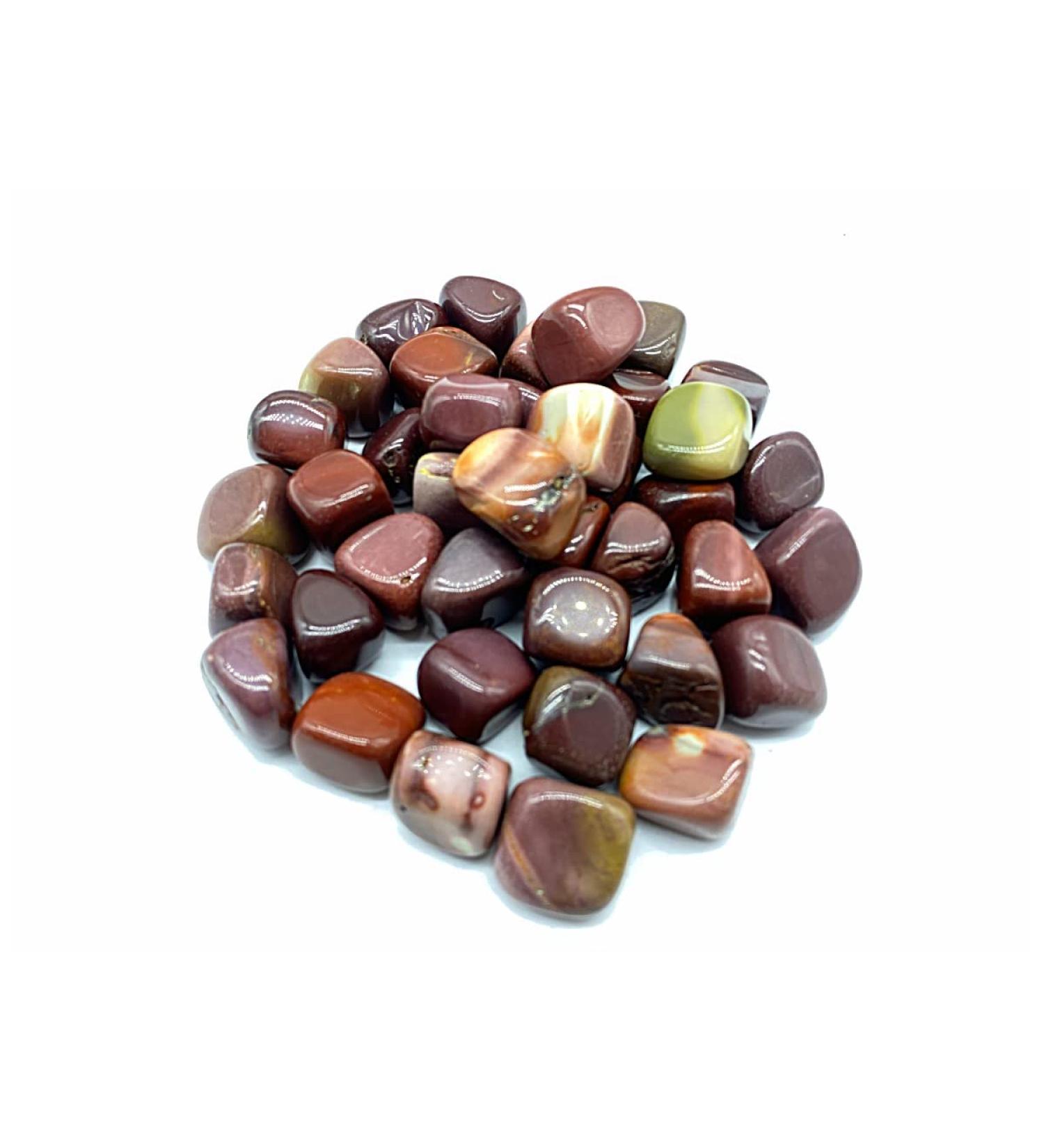 Buy Tenet Diaspro Mokaite Mineral Stone - Smooth Polished 20-25 mm Crystal Therapy for Healing - International Shipping Available - Buy Online on GoSupps.com