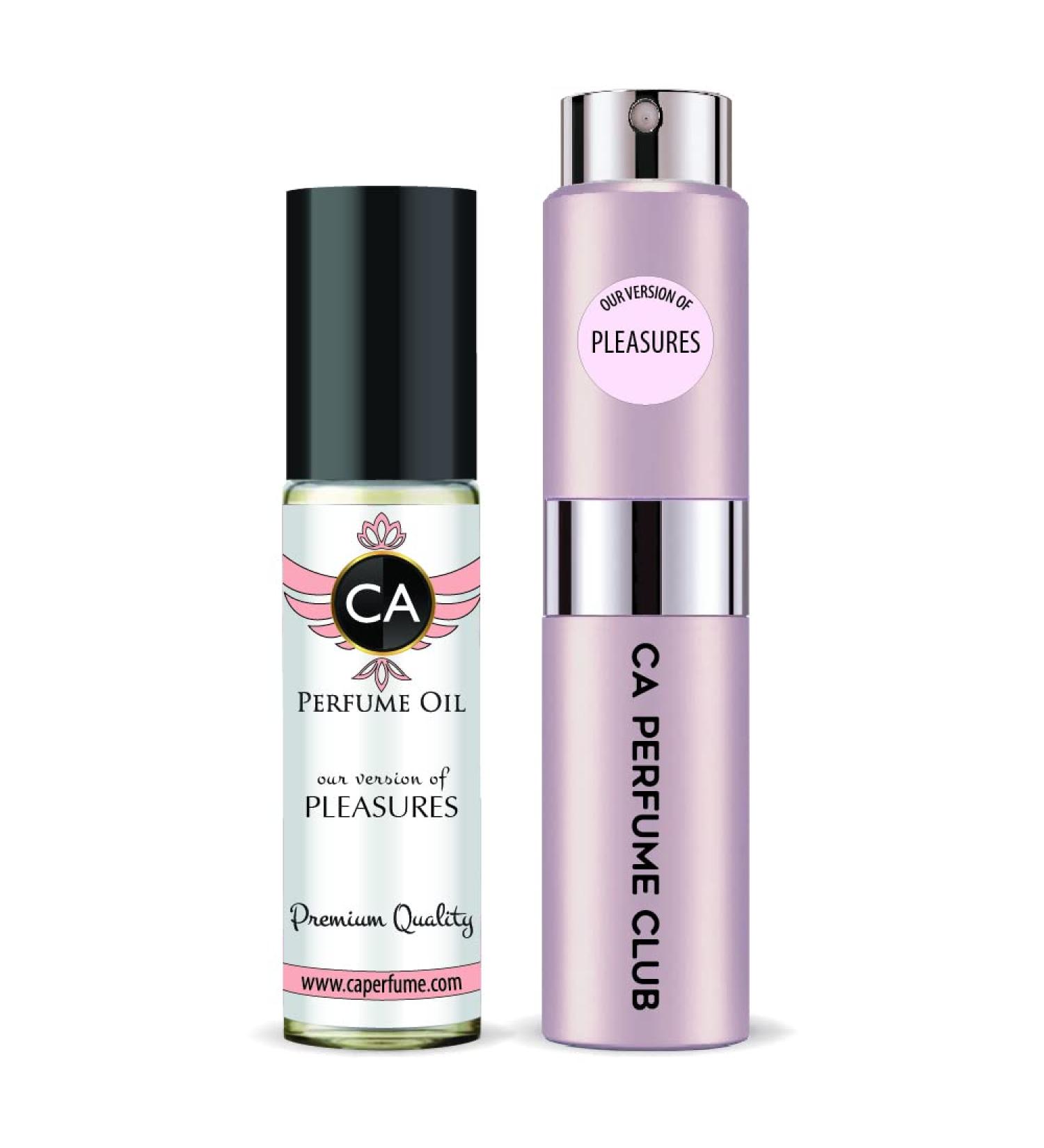 CA Perfume Duo Impression of Pleasures For Women Eau de Parfum Refillable Atomizer Sprayer + Fragrance Body Oil Long Lasting Sample Travel Size Roll-On Bottle 0.27 Fl Oz+0.33 Fl Oz - Buy Online on GoSupps.com