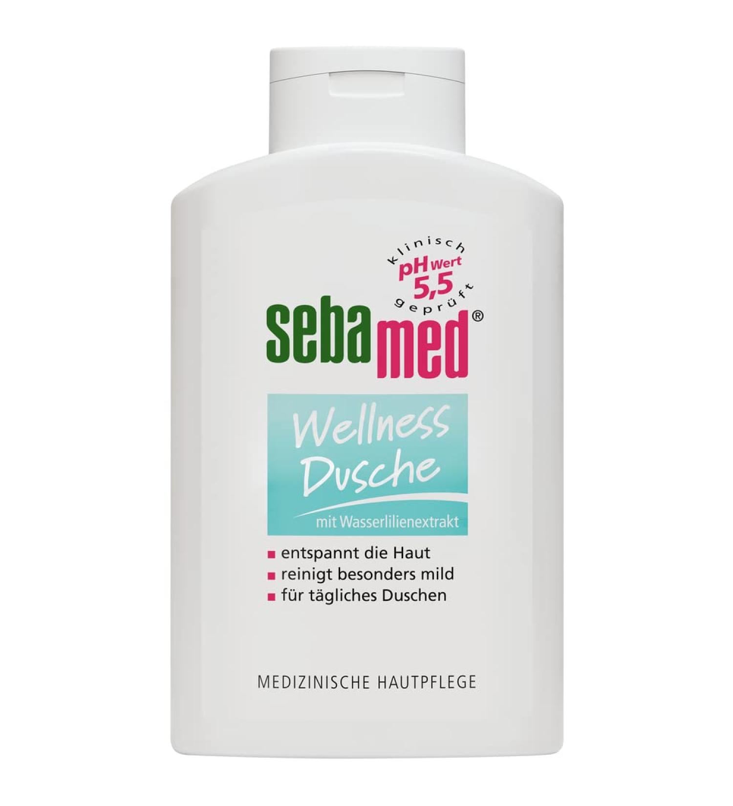 Sebamed Wellness Shower 400ml - Mild Cleanser for Sensitive Skin with Water Lily & Allantoin | Made in Germany | No Microplastics - Buy Online on GoSupps.com