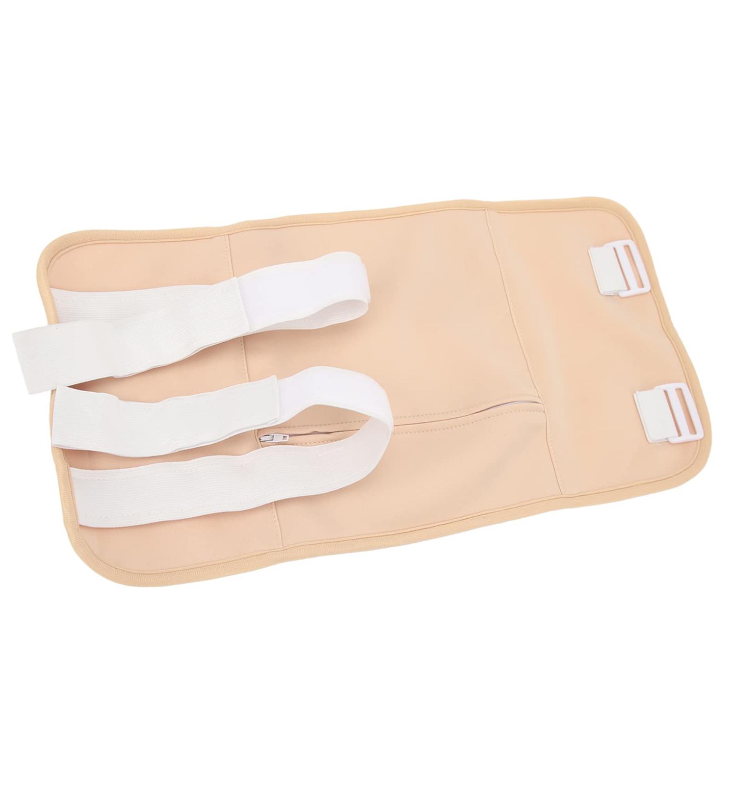 Buy Waist-Necked Chinus Oil Pack | Multi-Purpose Ribinus Oil Wrap | Reusable & Comfortable | Insomnia Relief & Yoga Essential (Khaki) - Buy Online on GoSupps.com