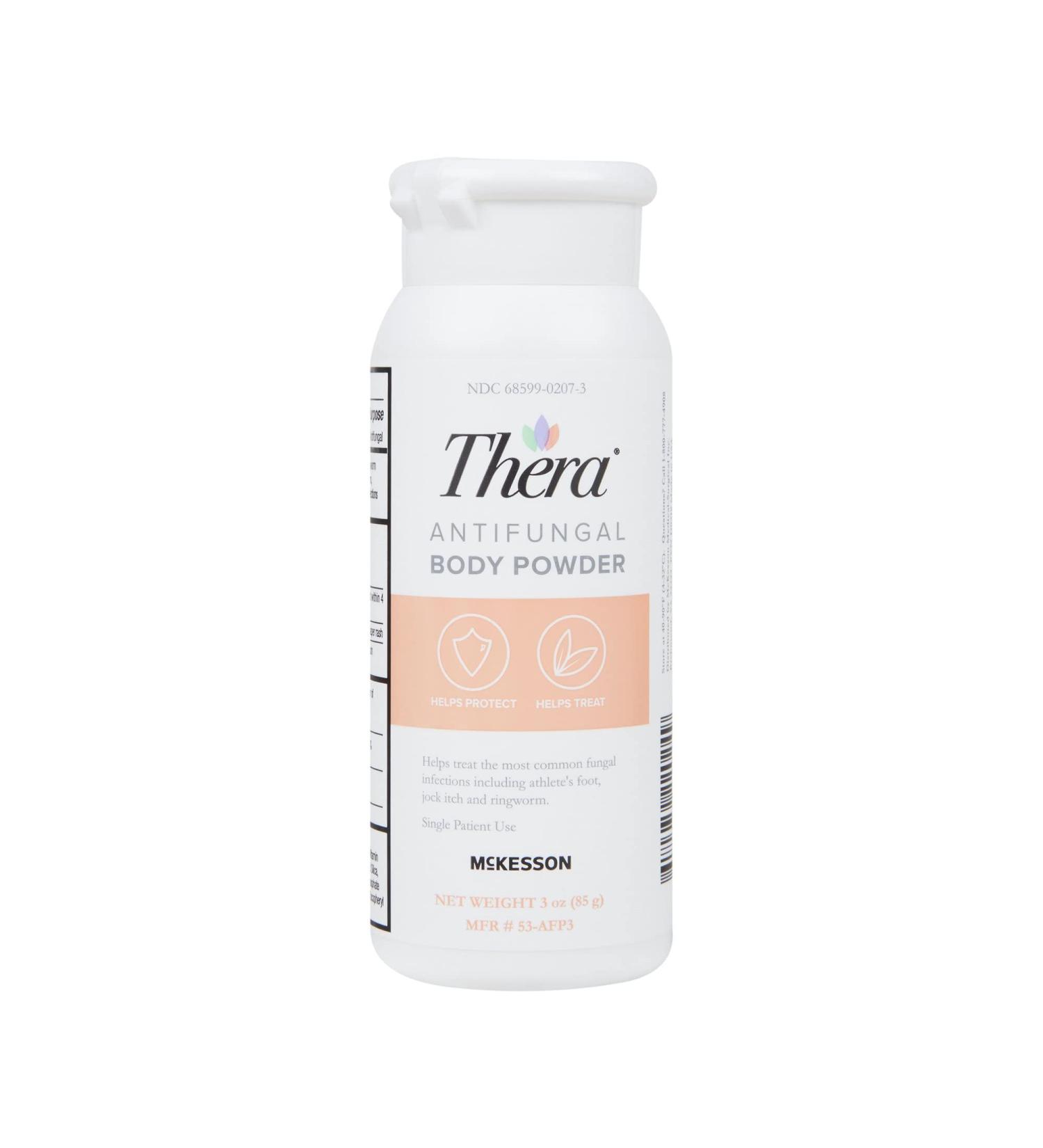 Thera Antifungal Body Powder 2% Strength - 3 oz - Relief for Athlete's Foot, Jock Itch, Ringworm - Buy Online on GoSupps.com