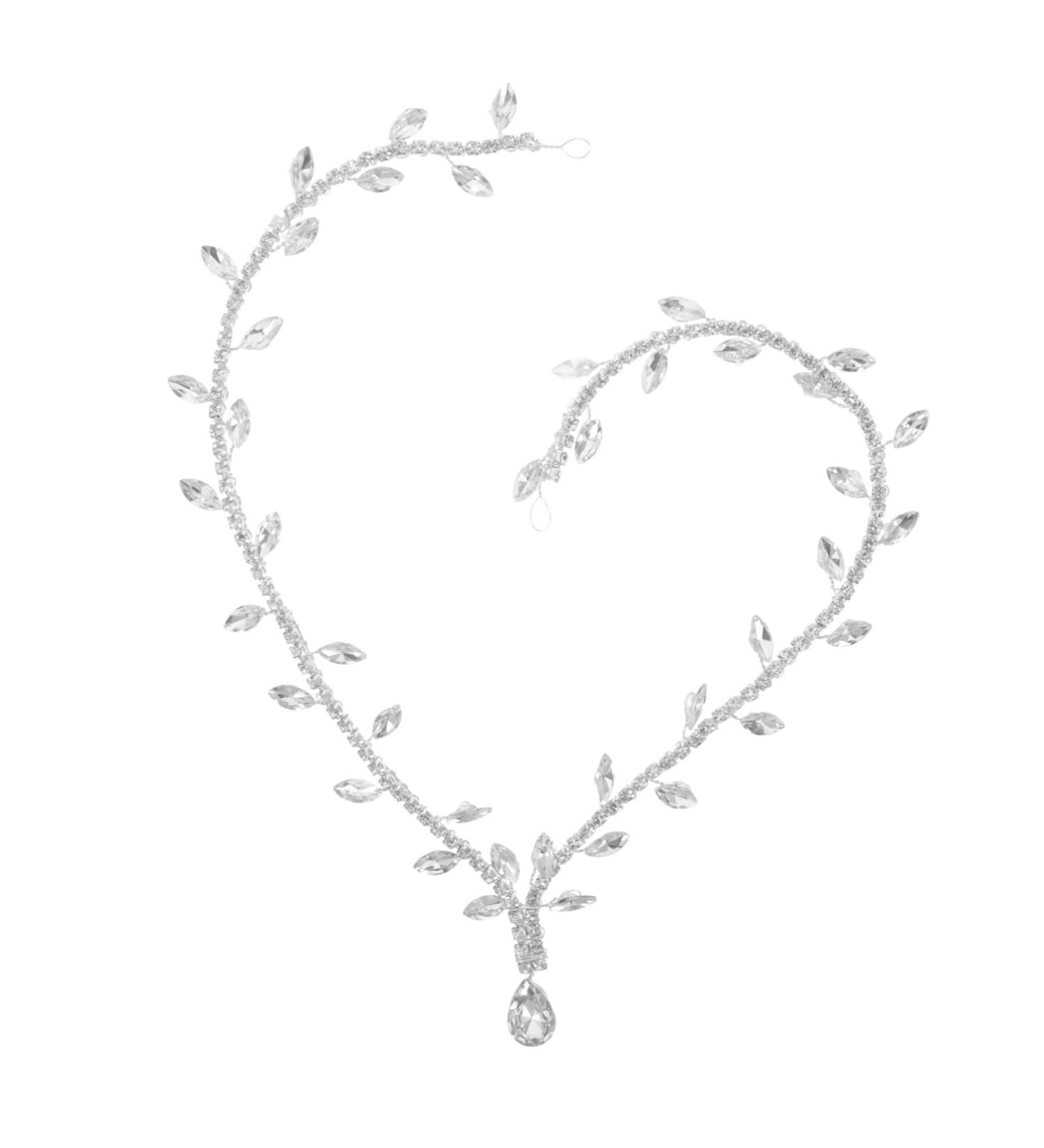 VALICLUD Wedding Head Chain for Women Girl Bridal Hairband Headpiece Rhinestone Hair Jewelry Ornament - Buy Online on GoSupps.com