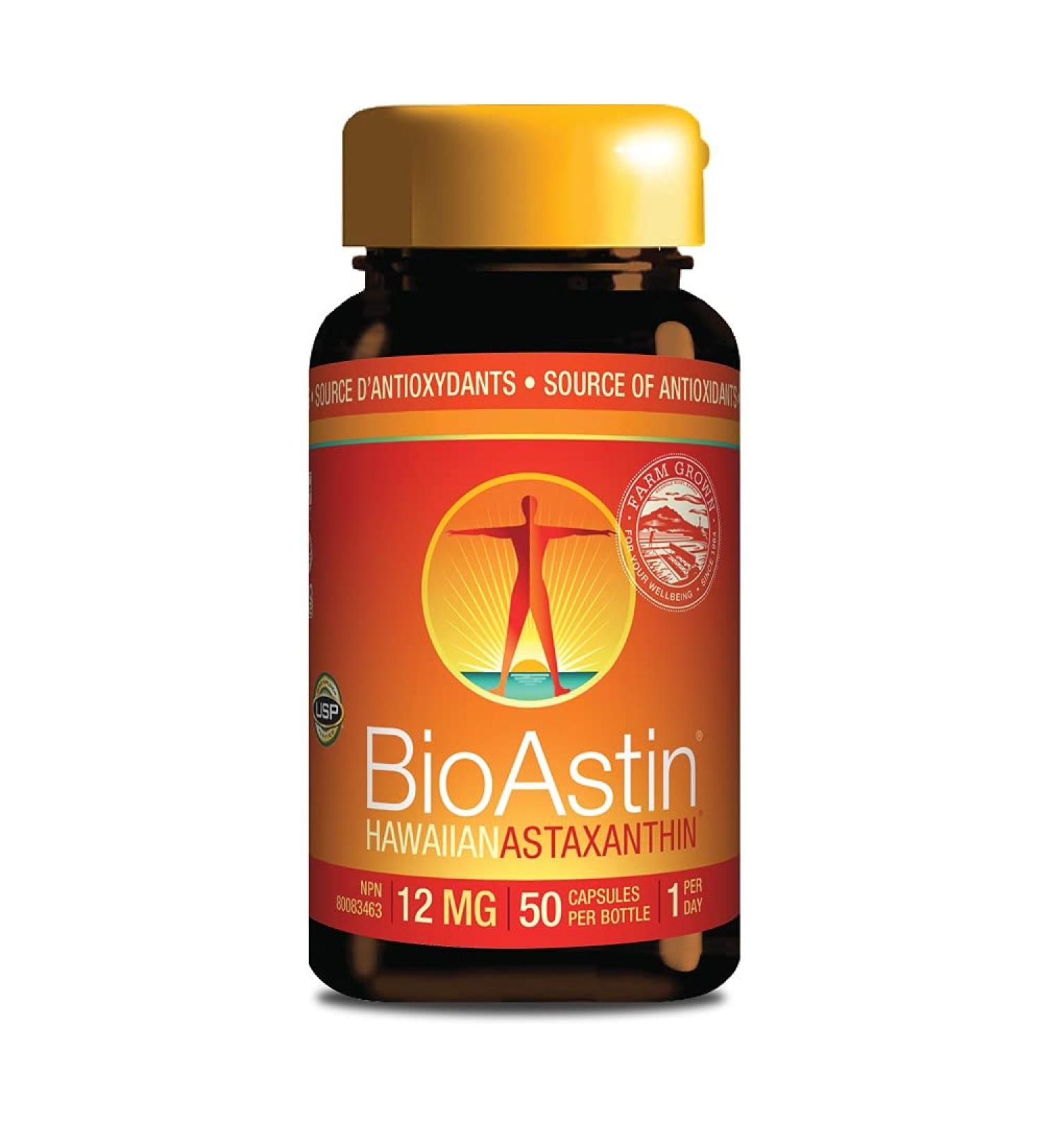 BioAstin Hawaiian Astaxanthin 12mg 50ct Hawaiian Grown Antioxidant - Buy Online on GoSupps.com