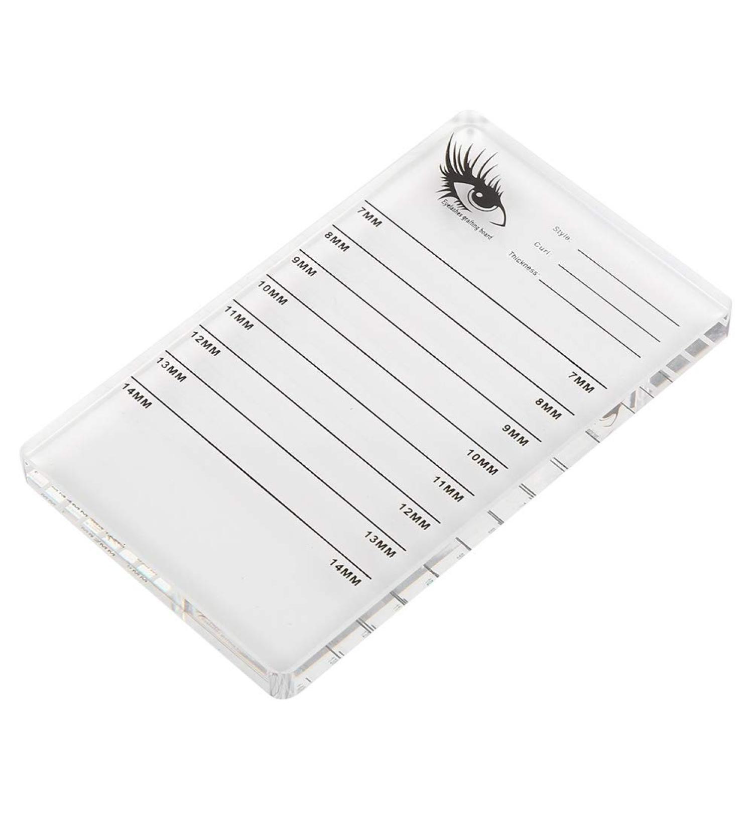 Eyelashes Extension Board Acrylic Eyelashes Grafting Storage Board with Measuring Function Fake Eyelashes Storage Palette for Lash Technicians - Buy Online on GoSupps.com