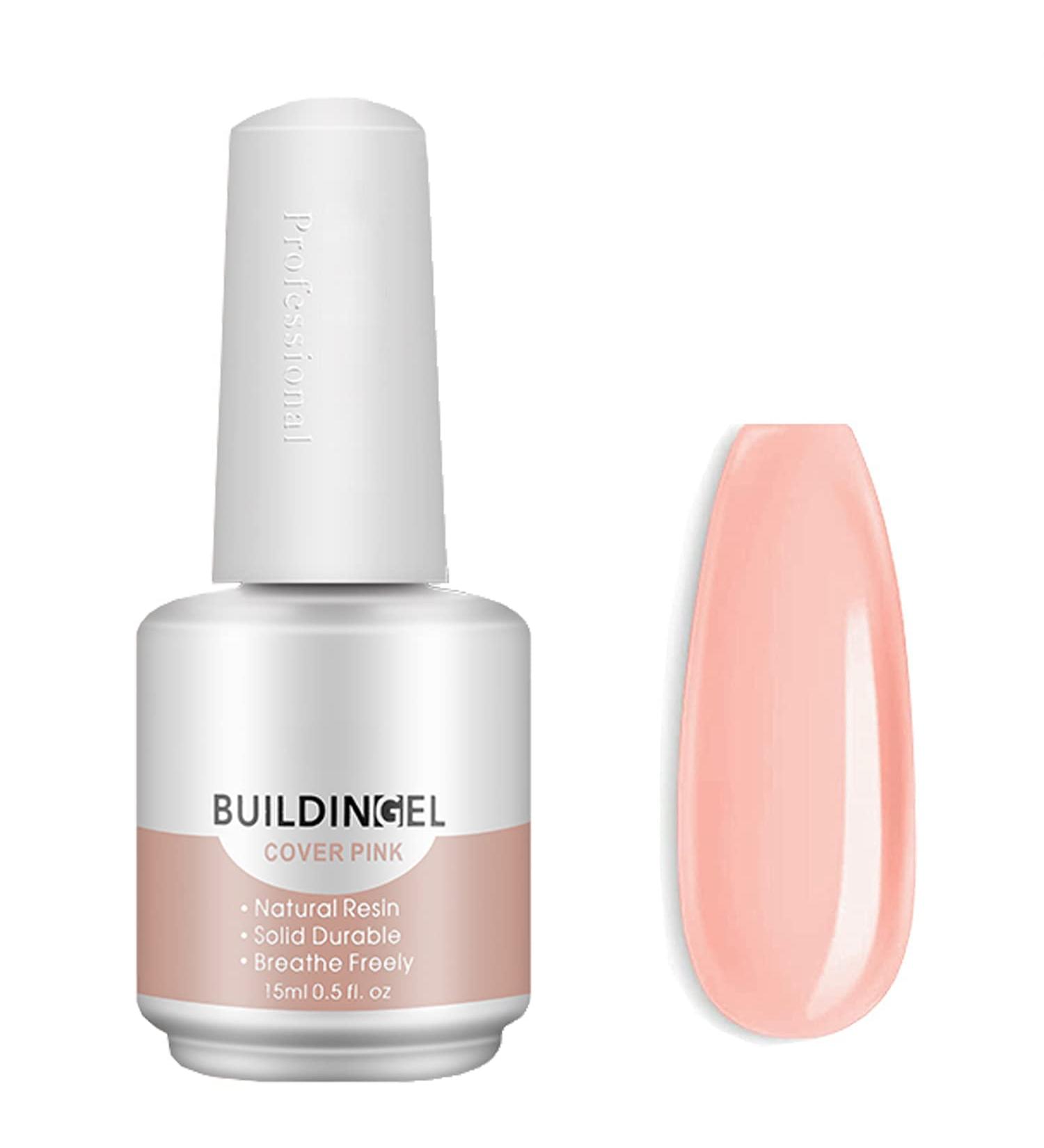Teerova 5 in 1 Builder Gel for Nails - 15ml Strengthening UV/LED Hard Gel for Nail Extensions & Art (Cover Pink) - Buy Online on GoSupps.com