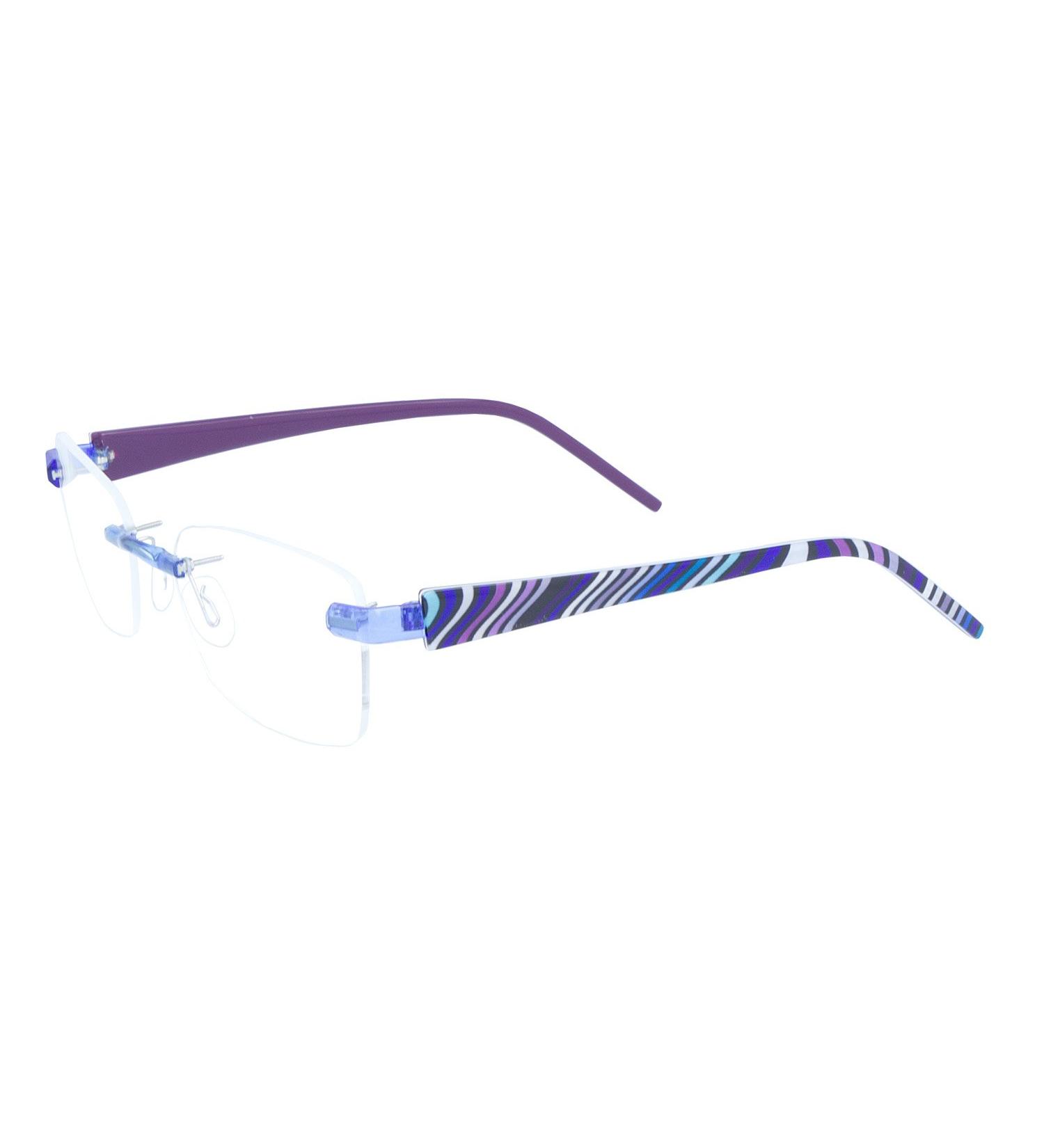 switch it set Combi 2307 interchangeable temples in the color violet-black-blue inside violet