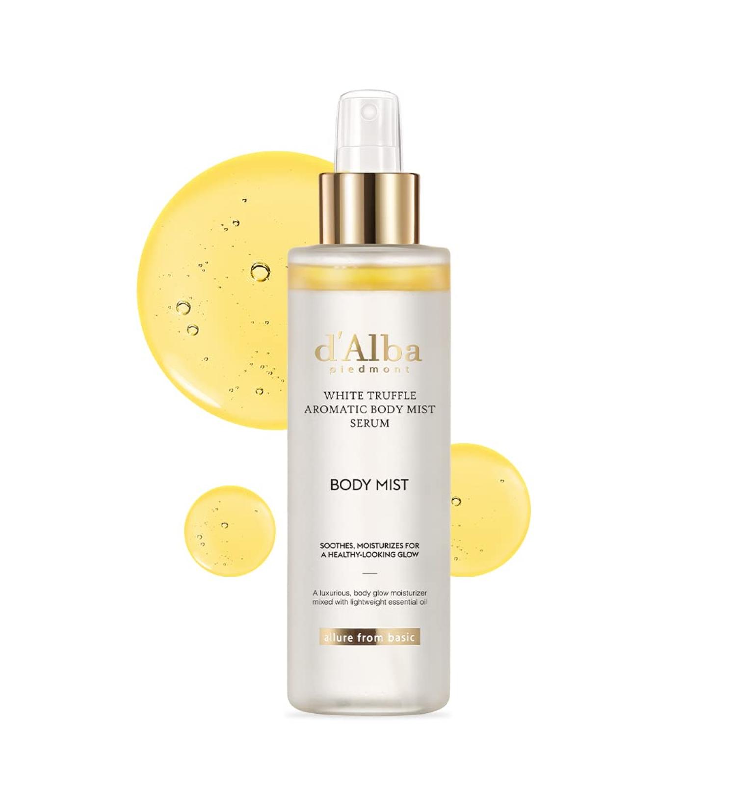 Buy d alba Piedmont Italian White Truffle Body Mist Serum | Hydrating Spray for Dry Skin | Romantic Fragrance | Korean Skincare - Buy Online on GoSupps.com