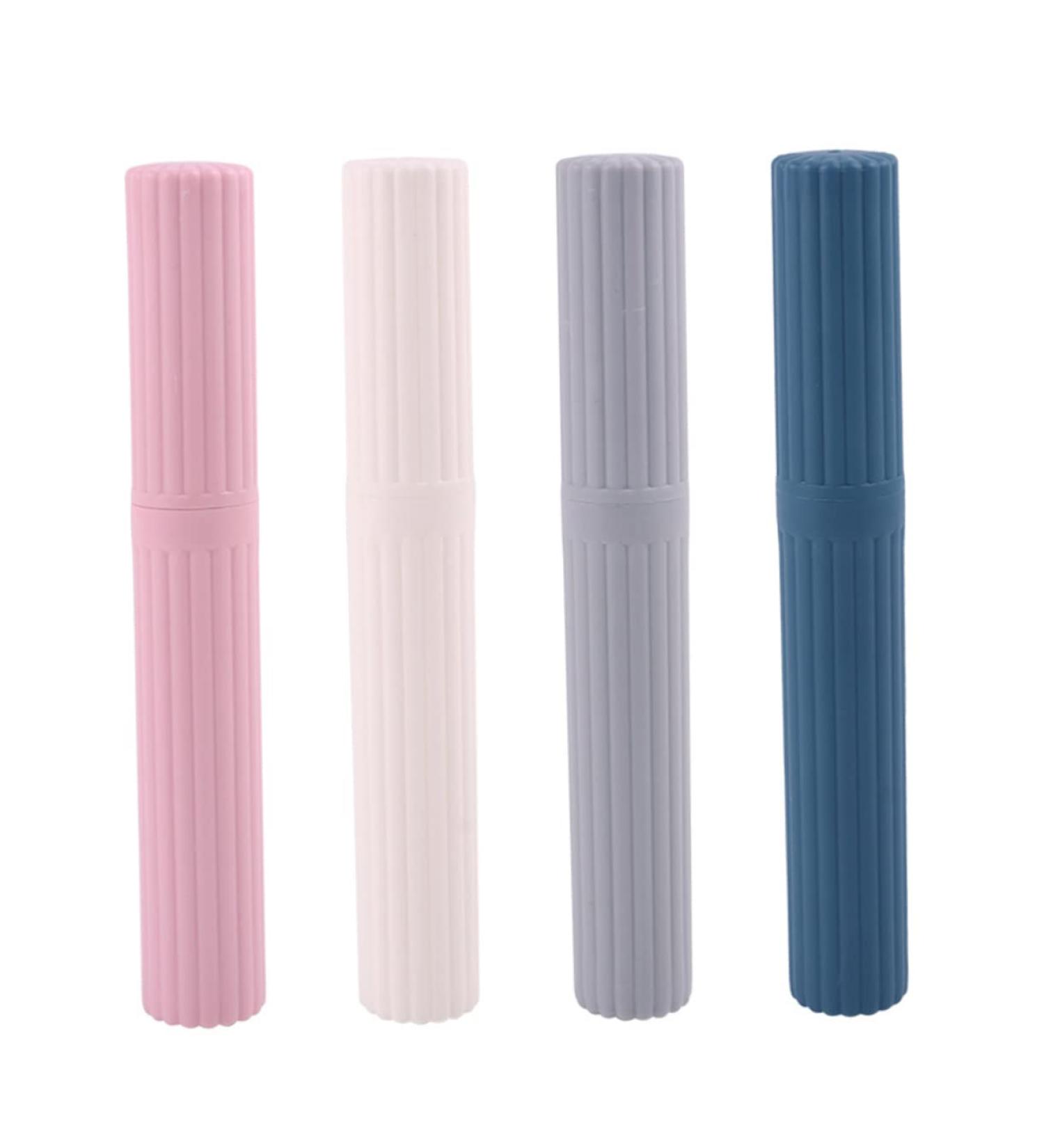 FRCOLOR 4-Piece Portable Toothbrush Case Set | Travel Toothbrush Holder for International Shipping - Buy Online on GoSupps.com