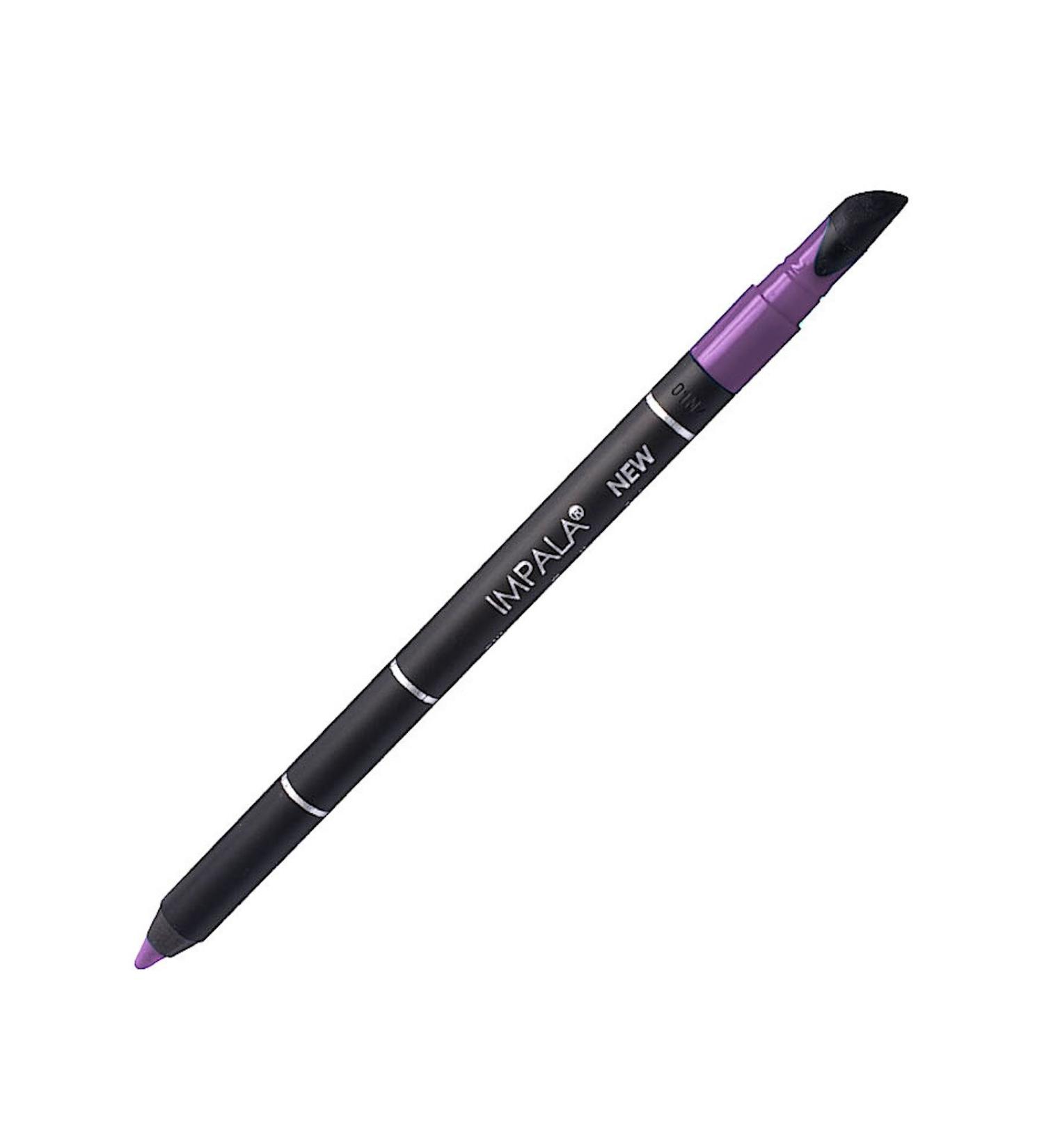 Impala Waterproof Eyeliner - Silicone Tip for Defined or Blurred Look - Creamy Texture - Intense & Long Lasting - 22 Metallic Purple - Buy Online on GoSupps.com