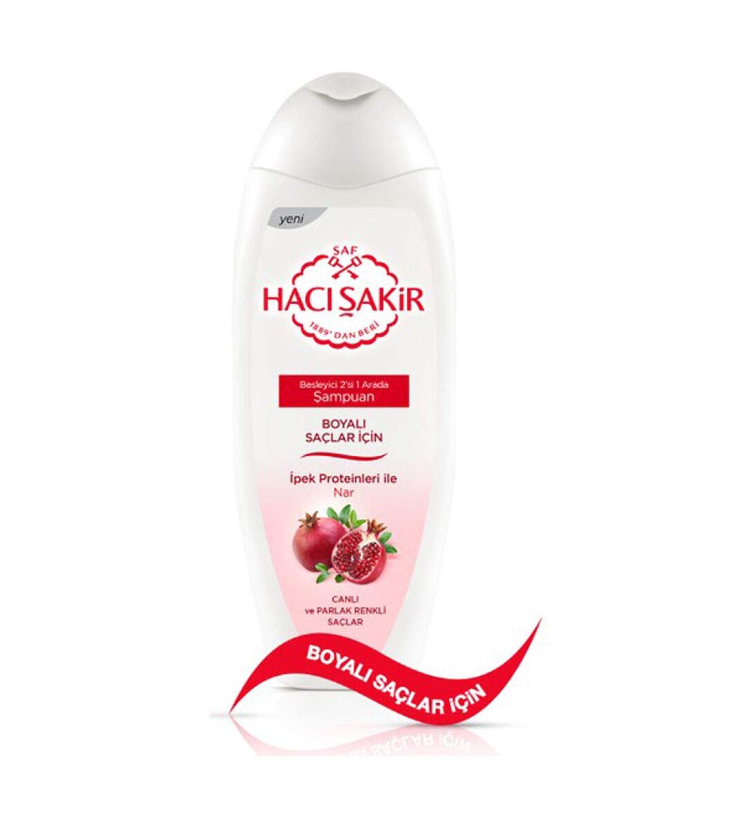 Haci Sakir Shampoo Pomegranate 2in1 Shampoo & Conditioner 500 ml