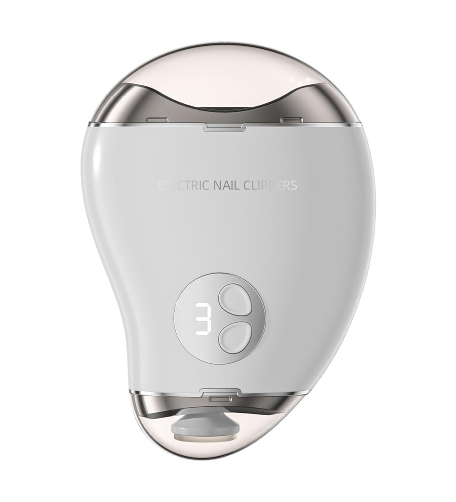 Cordless Electric Nail s - Nail Trimming Cutter Set | Toe Nail Trimming Cutter | Double-Head Trimming Nail Sharpener | 3-Speed Safe Mango Shape Adults Electric Nail Trimmer for Children White - Buy Online on GoSupps.com