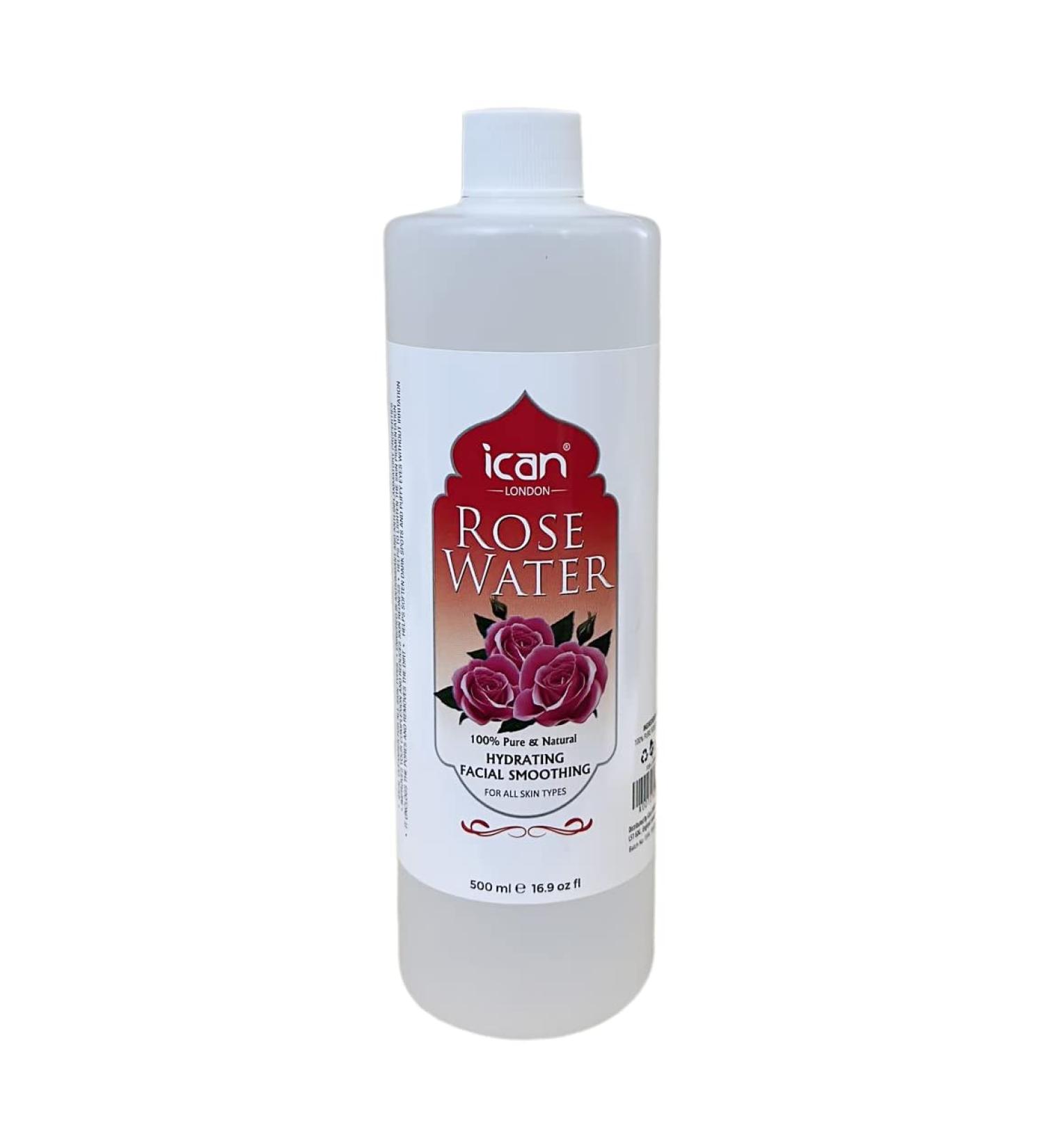 500ml Pure Natural Rose Water for Facial Hydration and Smoothing - Buy Online on GoSupps.com