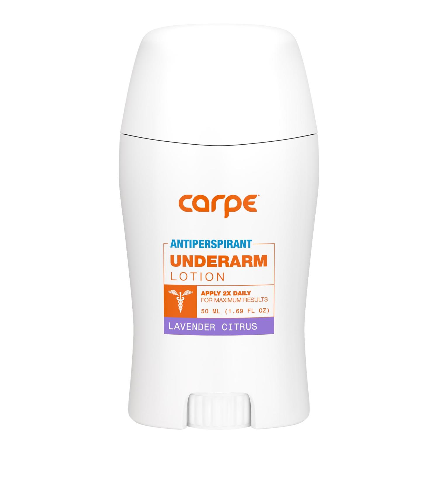 Carpe Lavender Citrus Clinical Strength Antiperspirant & Deodorant for Excessive Sweating - 1.69 Fl Oz | Hyperhidrosis Solution - Buy Online on GoSupps.com