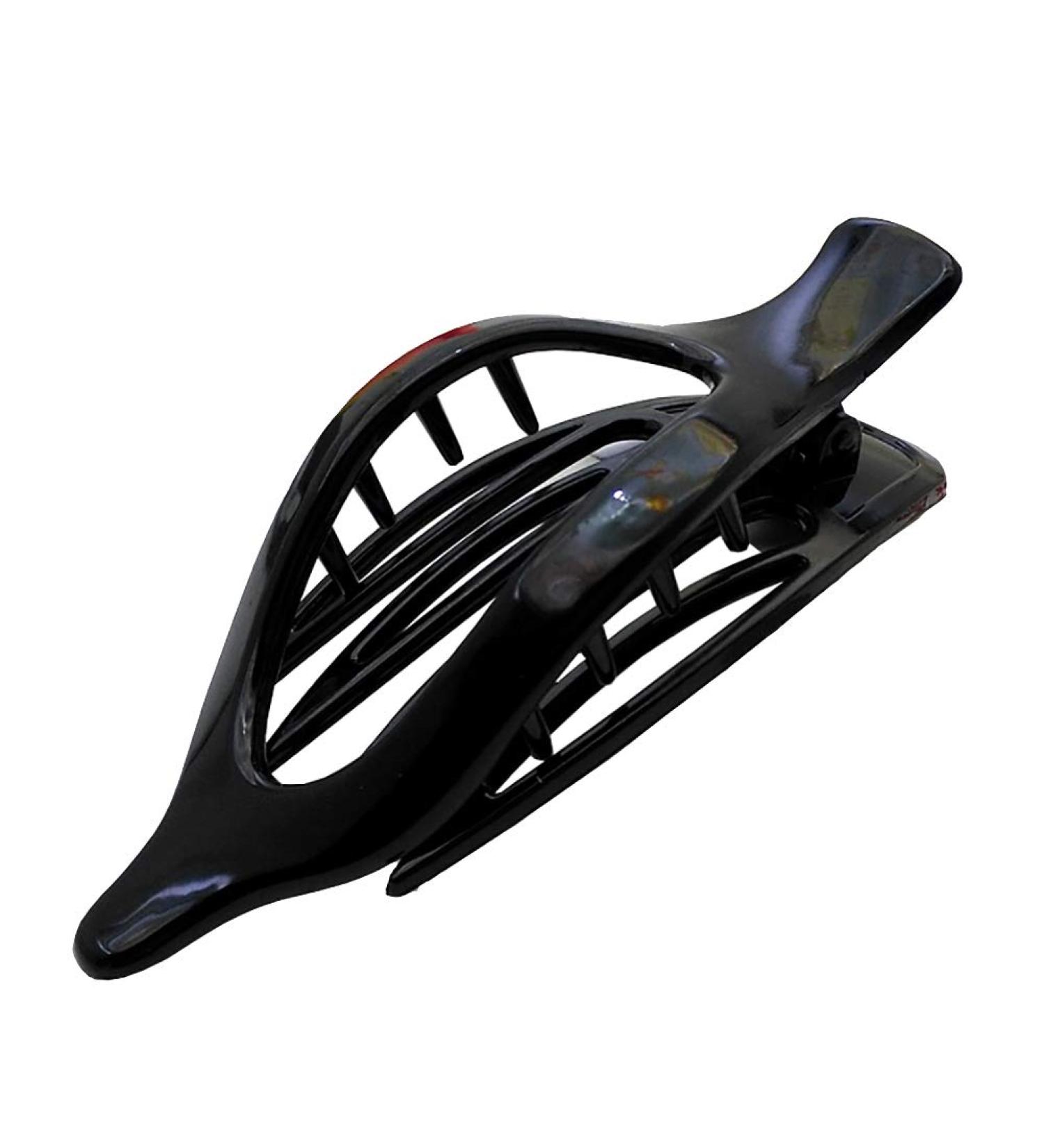 FSSTUD Black Plastic Side Opening Hair Claw Hair Clip Hair Clips for Women