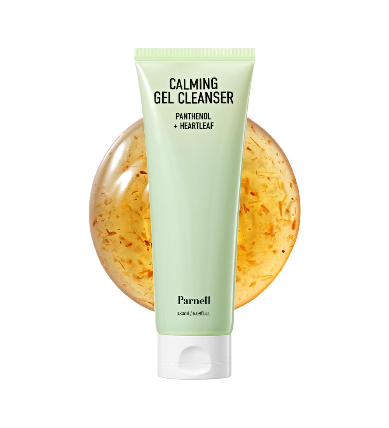 Parnell Panthenol Heartleaf Calming Gel Cleanser | 180ml / 6.08 fl.oz soothing & moisturizing cleanser korea skin care korea beauty - Buy Online on GoSupps.com