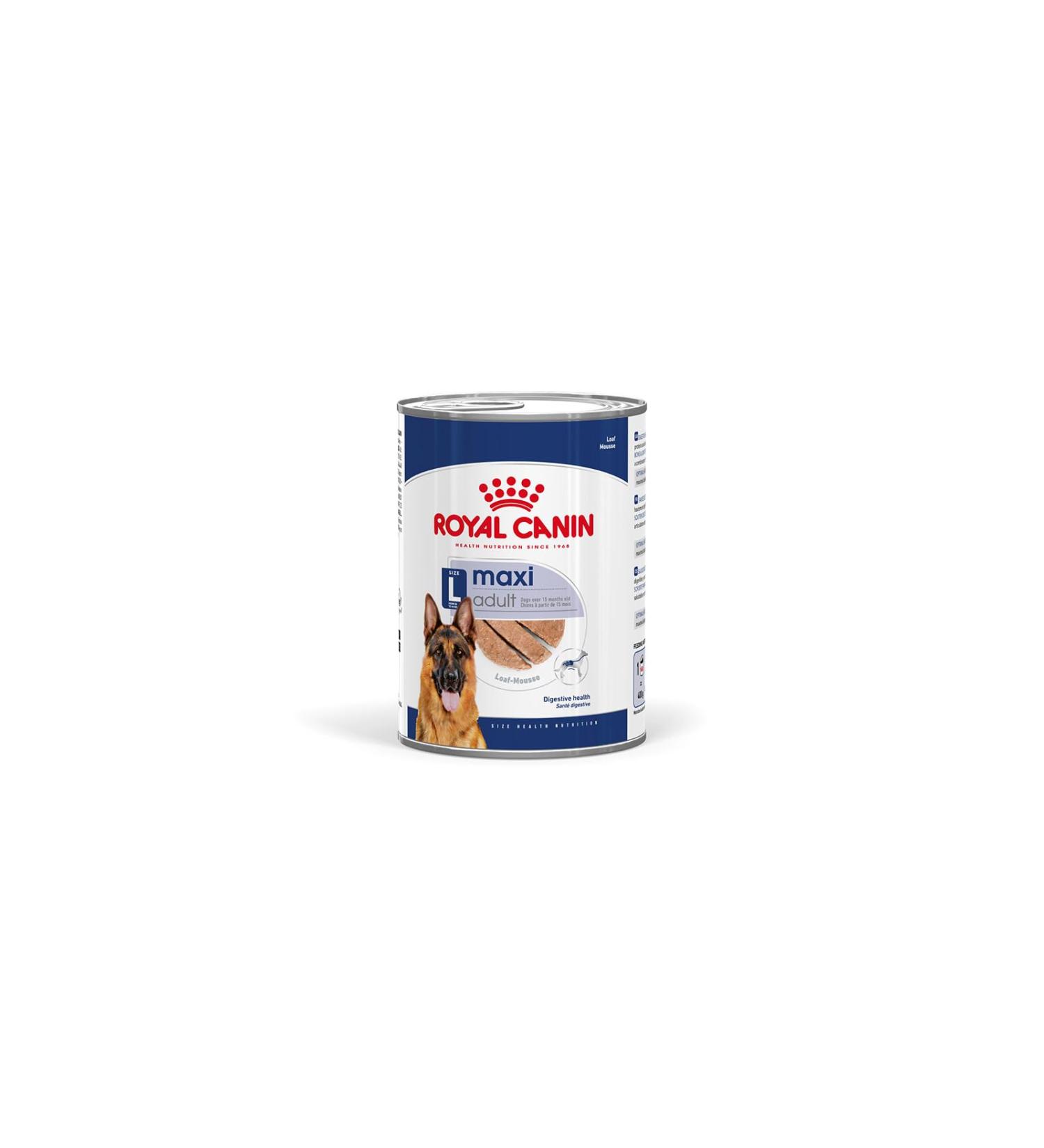 Royal Canin Maxi Adult Wet Dog Food In Loaf Cans 12 x 410g - Buy Online on GoSupps.com