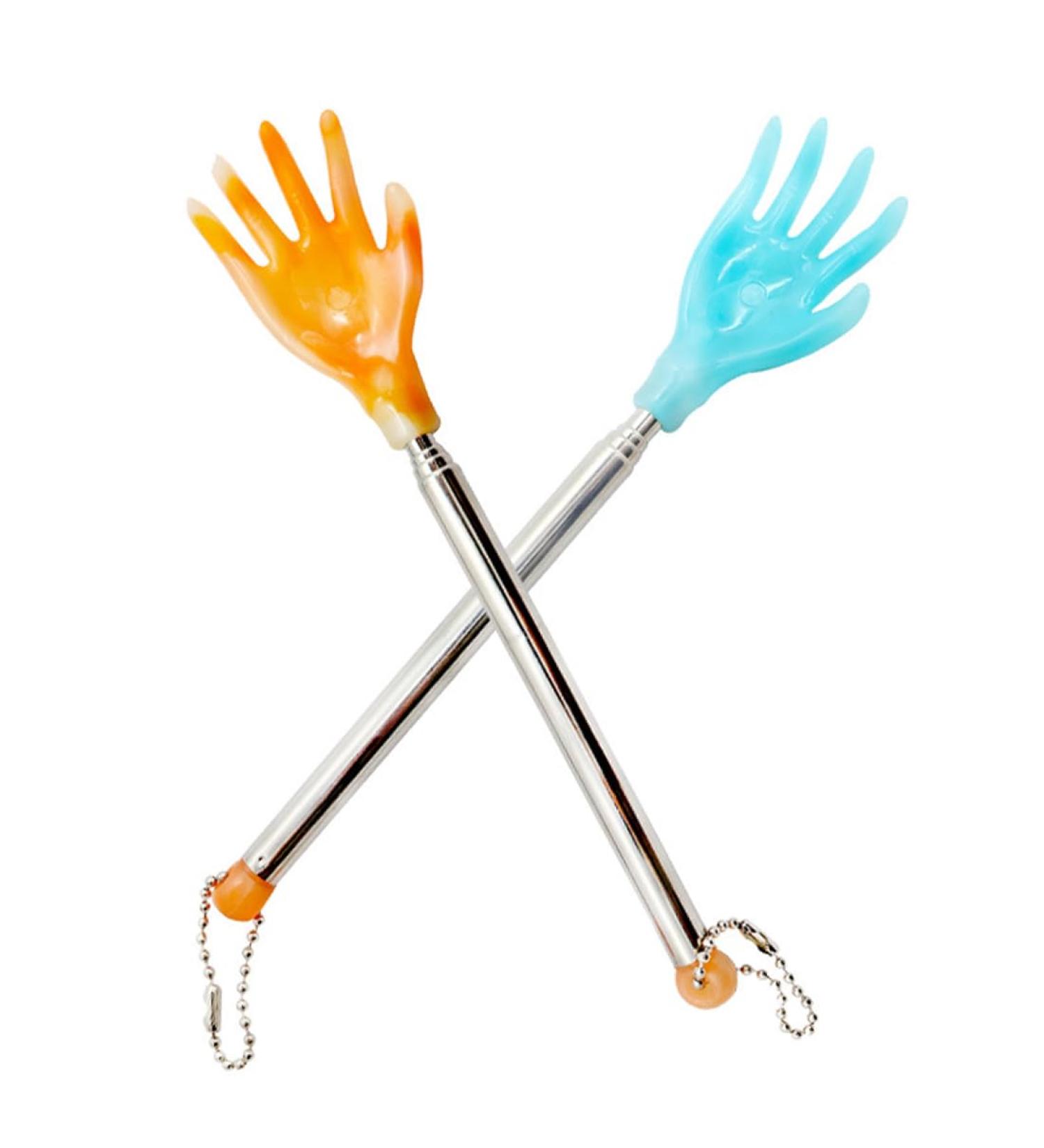 Buy 2-Piece Telescopic Back Scratcher Set - Stainless Steel Itching Relief & Massage Device for Effortless Back Care - Buy Online on GoSupps.com