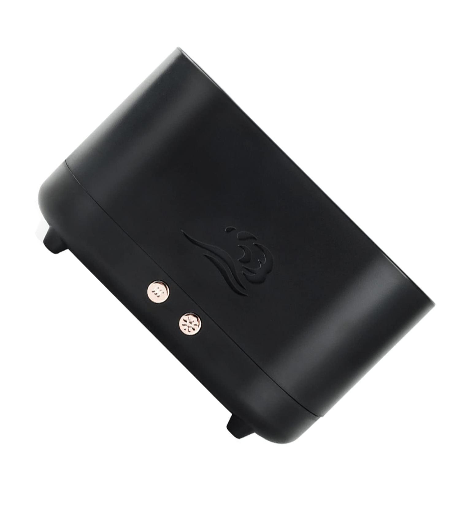 Fockety Flame Aroma Diffuser - Safe 12-Hour Operation Quiet Humidifier with Colorful Breathing Light for Bedrooms (Black) | International Shipping - Buy Online on GoSupps.com