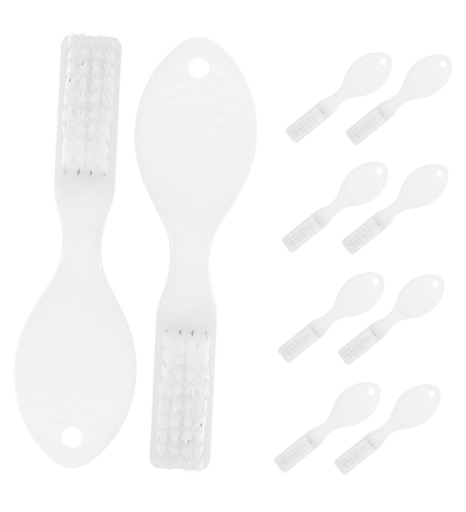 Fomiyes 10 Pack Prison Toothbrush - Wear-Resistant Portable Manual Cleaning Brush for Travel | White Plastic Accessories - Buy Online on GoSupps.com