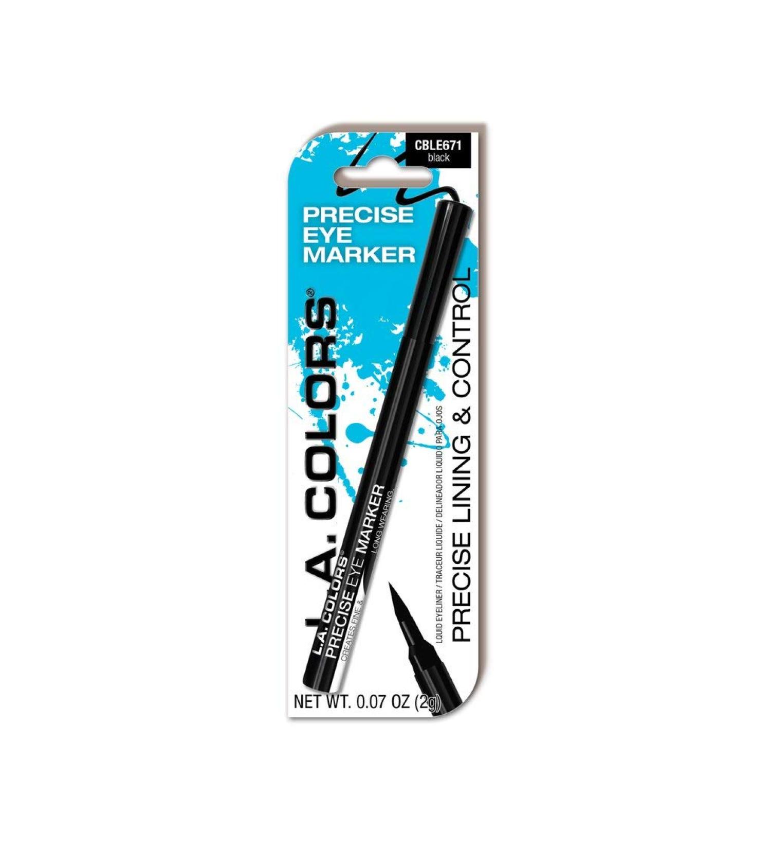 L.A. COLORS Precise Eye Marker in Black - 0.07 oz (CBLE671) - Buy Online on GoSupps.com