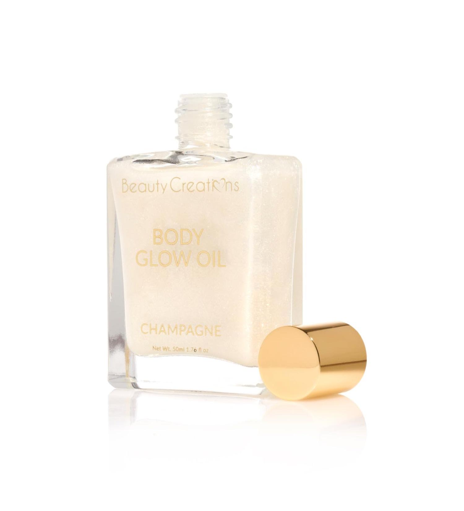 Shop Beauty Creations Champagne Shimmery Glitter Body Oils - Luxurious Hydration & Radiance | International Shipping Available - Buy Online on GoSupps.com