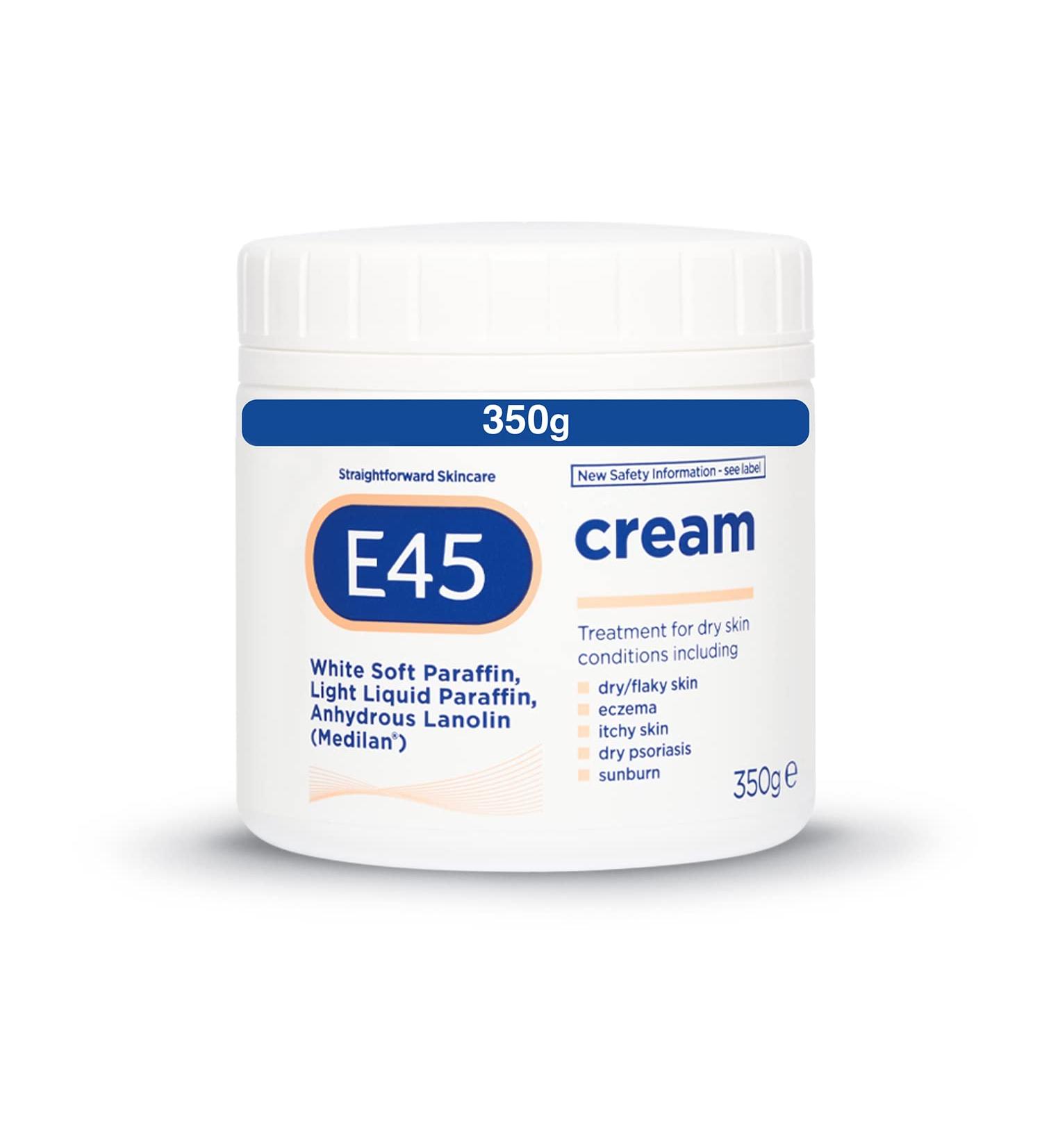 E45 Dermatological Cream for Dry Skin (350g) - 12oz - Pack of 1 - Buy Online on GoSupps.com
