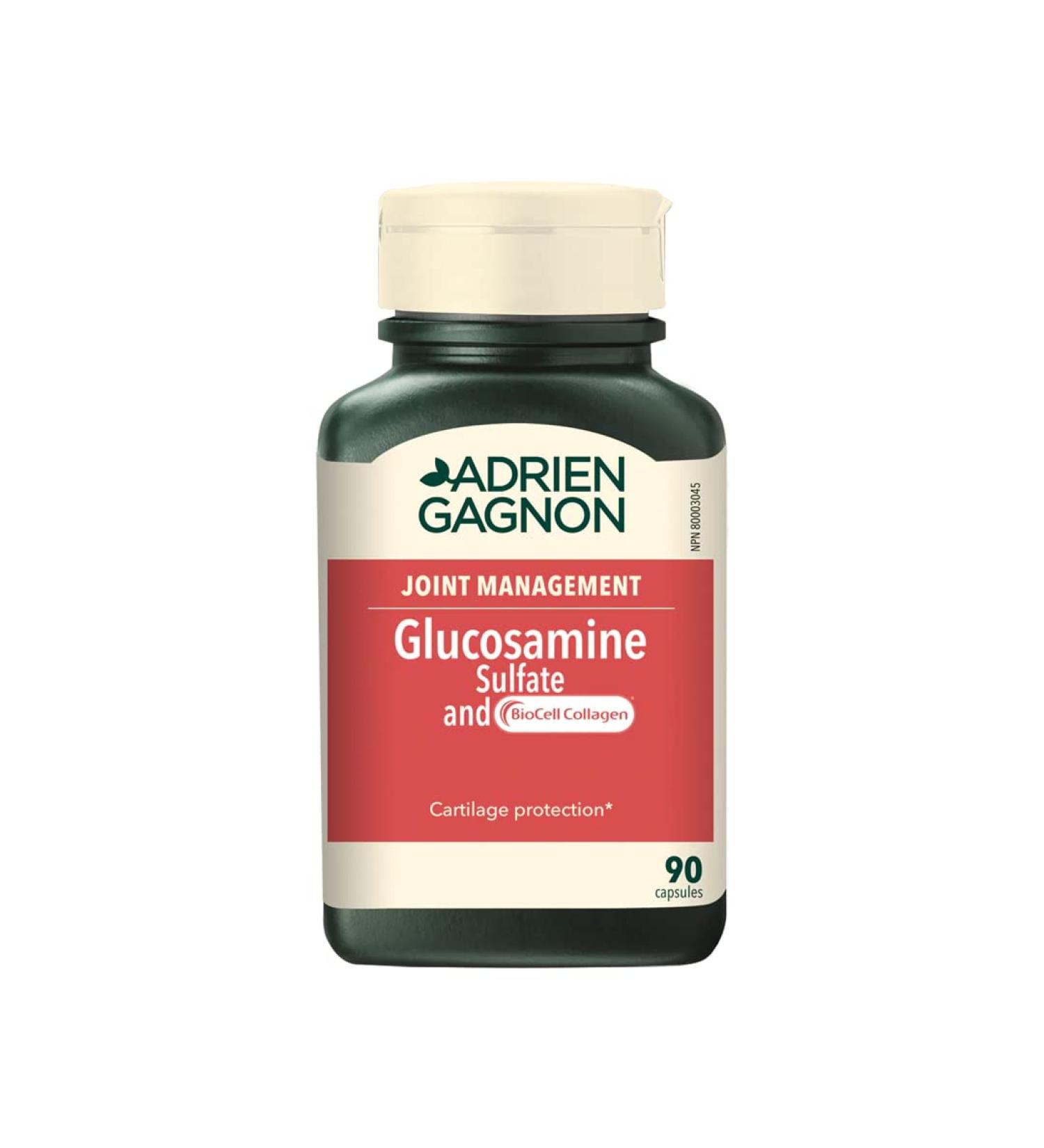Adrien Gagnon - Glucosamine Sulfate 500 mg with 200 mg BioCell Collagen Type II 90 capsules - Buy Online on GoSupps.com