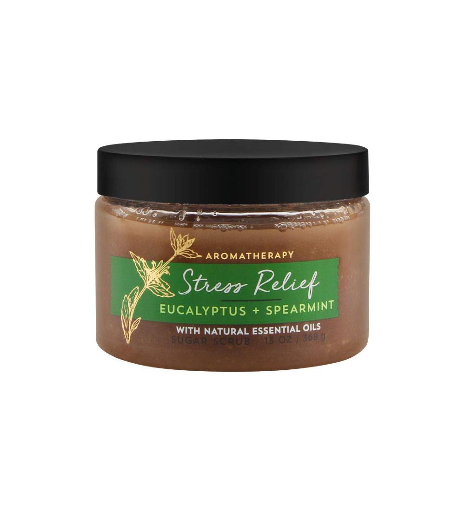 Bath & Body Works Eucalyptus Spearmint Stress Relief Sugar Body Scrub 13 Ounce 13 Ounce (Pack of 1)