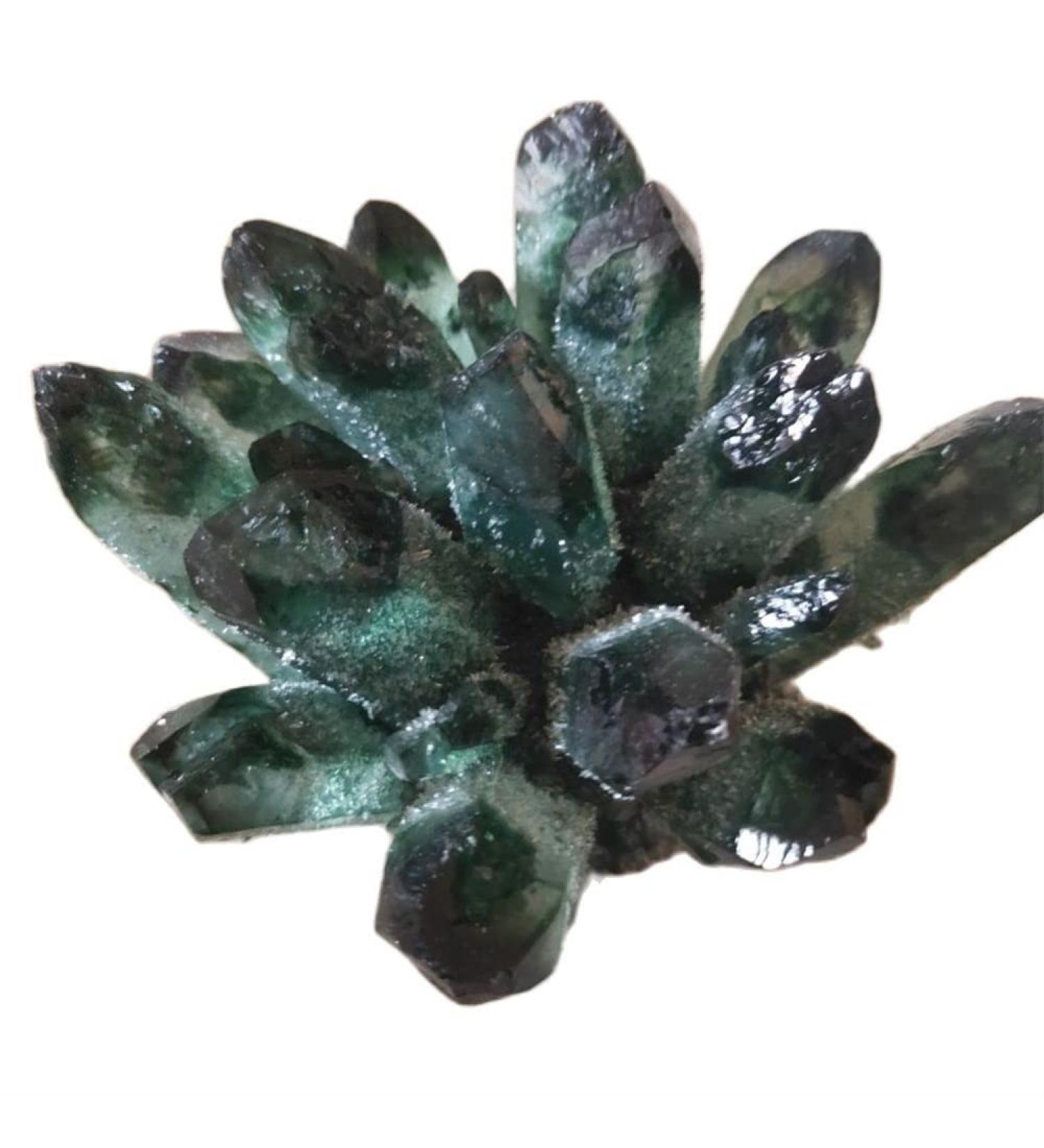 Natural Crystal Rough Natural Quartz Crystal Natural Green Ghost Phantom Quartz Crystal Cluster Rock Stones and Crystals Specimen Home Decor 300-800g Home Office Decor (Size : 500-600g) - Buy Online on GoSupps.com