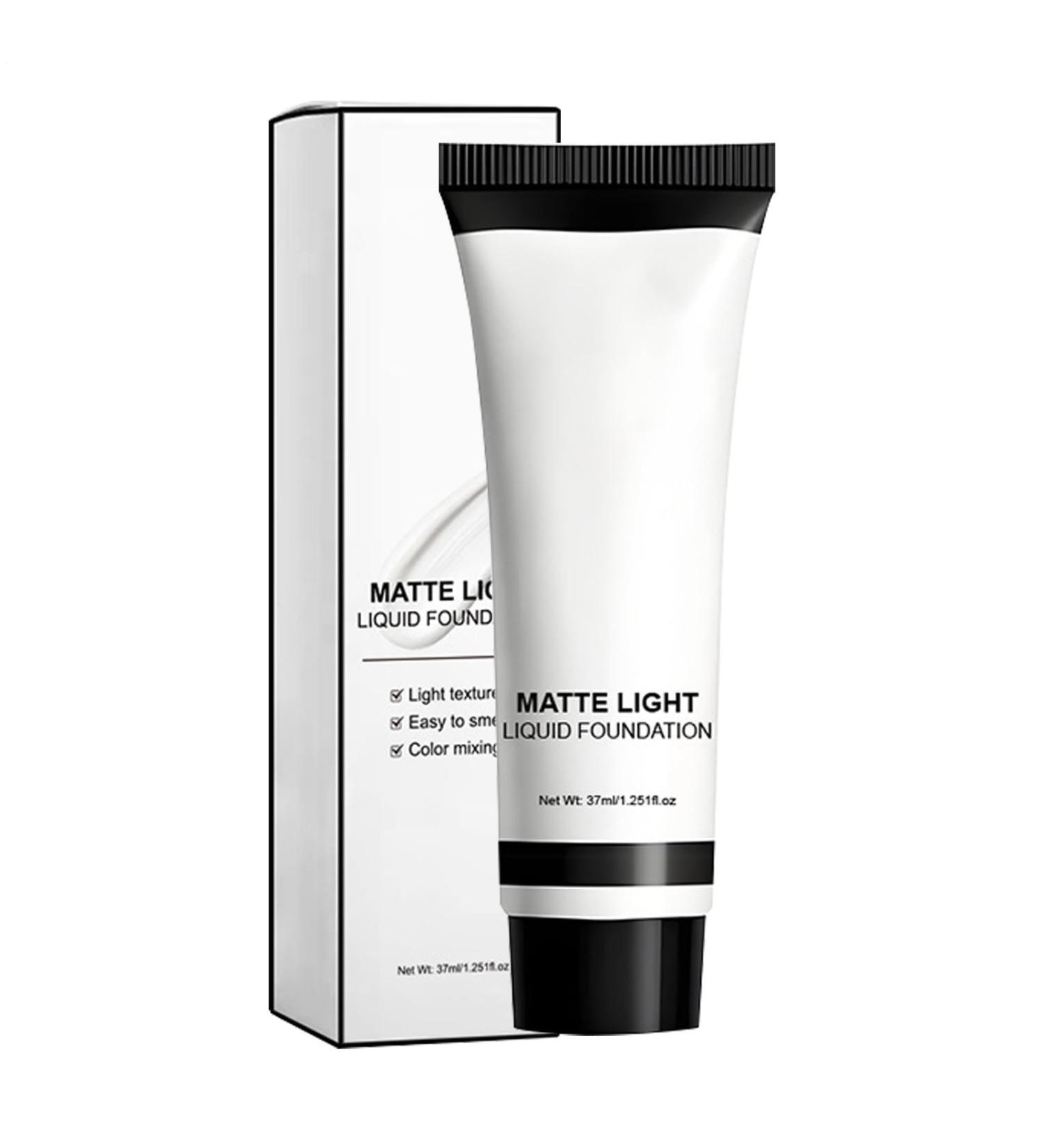 White Face Makeup - Liquid Foundation - Matte Fluid 37ml Anti-Streak Long-Lasting for Adults and Children Party Stage Halloween Cosplay - Buy Online on GoSupps.com