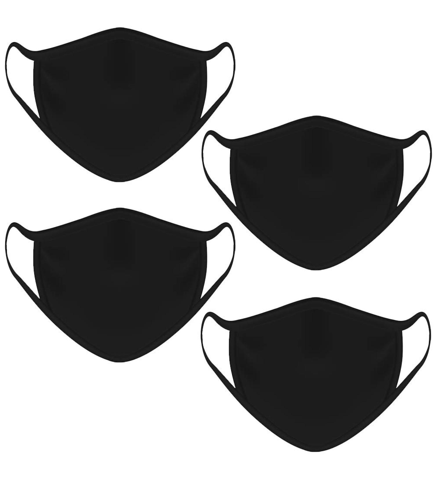 Contraband Sports 13019 Sport Face Cover / Sport Mask - Nylon/Spandex Washable & Breathable - 6 Colors - (SOLD AS A SET) Black 4pk 4 Count (Pack of 1)
