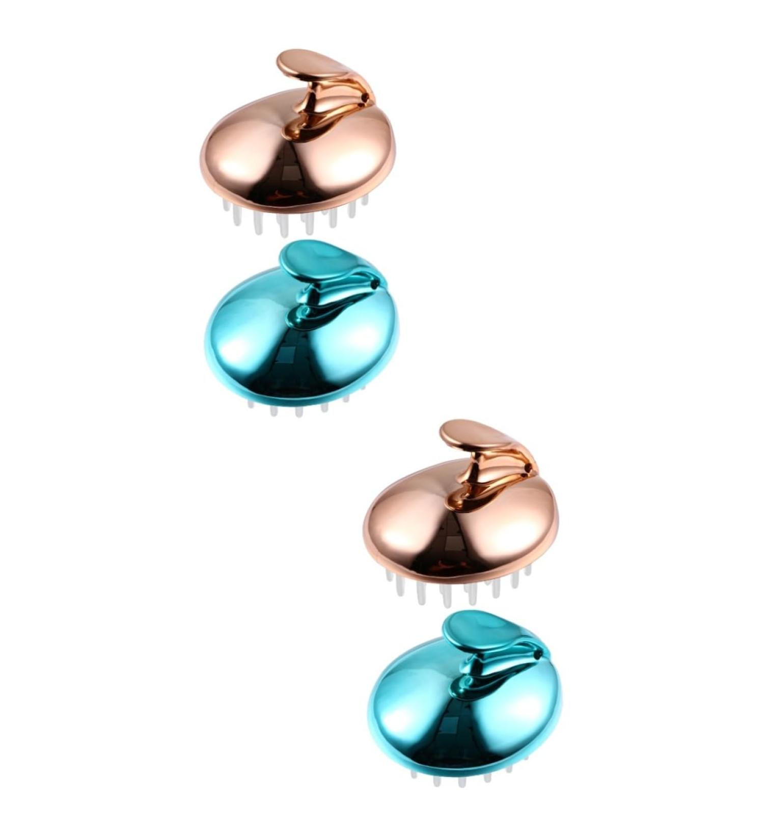 Beavorty Neck Massagers & Shampoo Massage Comb Set - 4pcs Silicone Scalp Gripper & Body Scrubber for Men | Buy Internationally - Buy Online on GoSupps.com