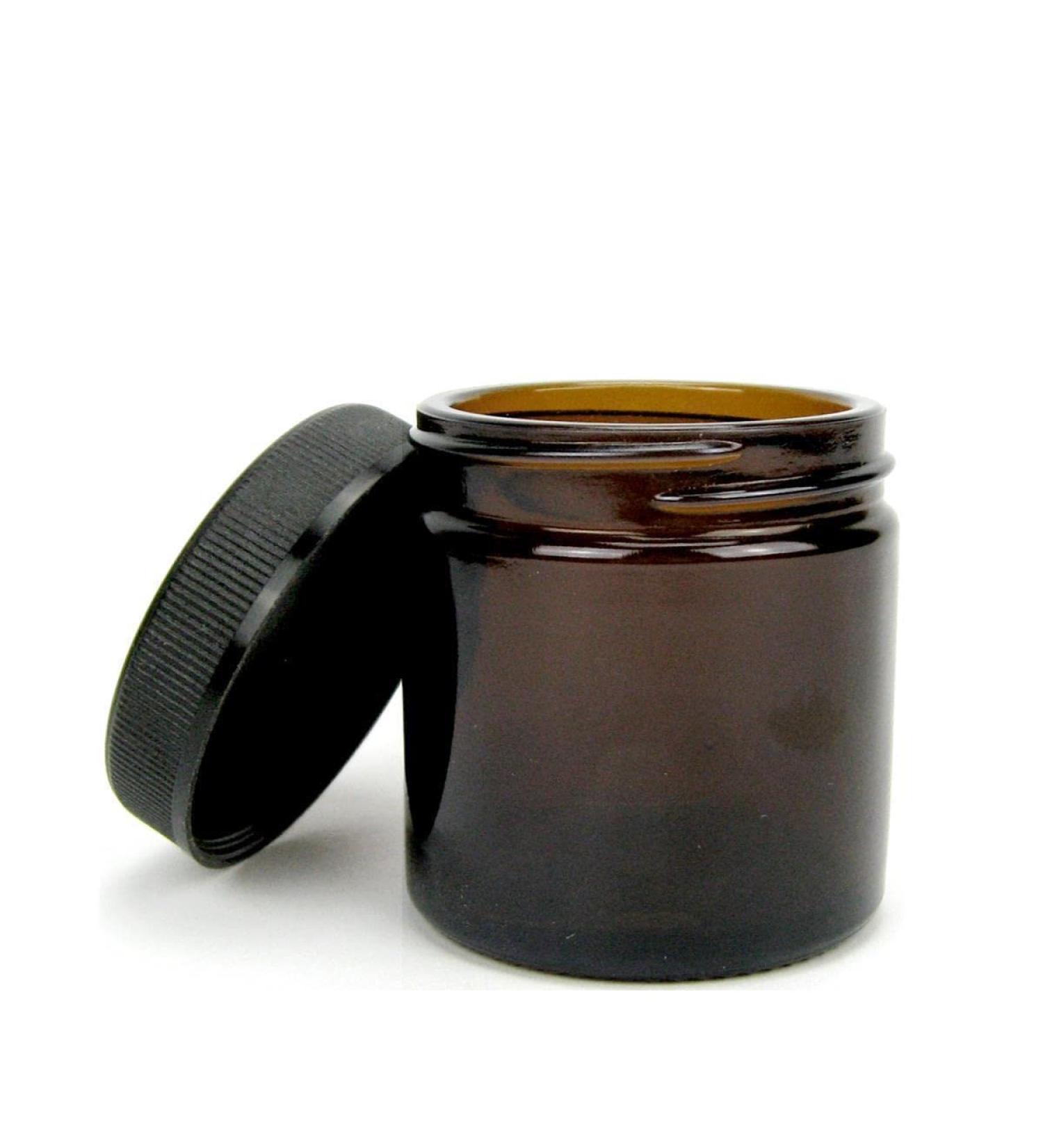 Sala brown glass ointment jar cream jar 10 x 60 ml
