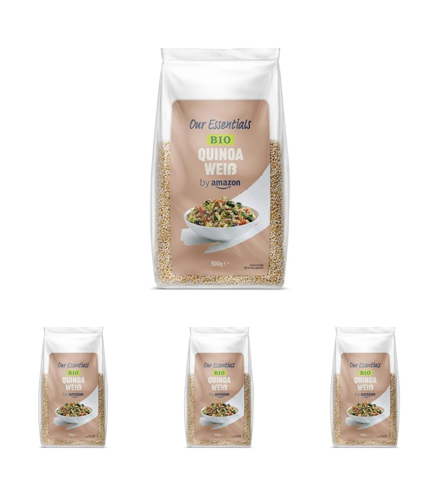Buy Amazon Organic Quinoa White - 500g (Pack of 4) | Premium Quality Healthy & Nutritious | Fast International Shipping - Buy Online on GoSupps.com