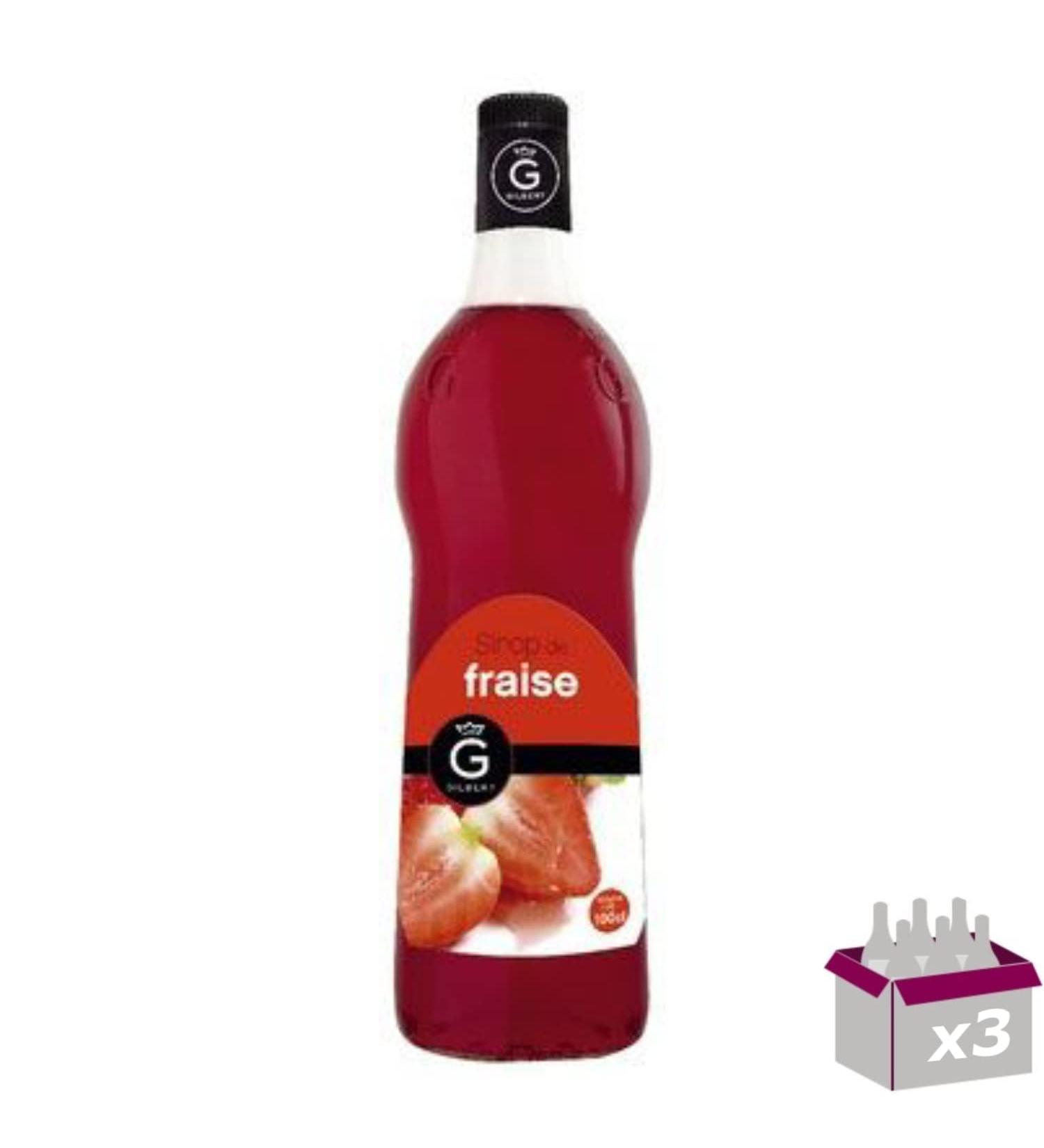 Rioba Syrups Strawberry 3 x 1L Pack of 3