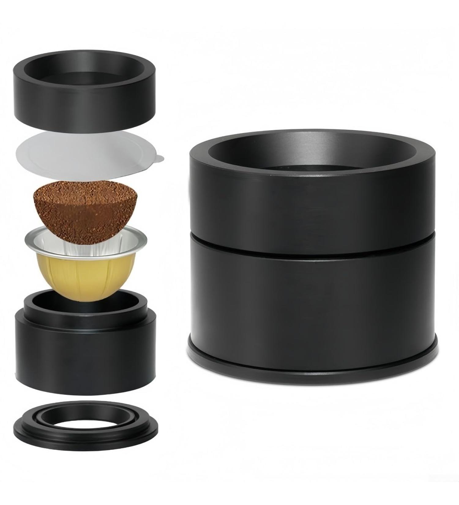 Kit de recharge de capsules de caf r utilisable pour dosettes - Outil de remplissage compatible avec la plupart des machines caf portion unique design en plastique 6 8 x 5 5 cm - Buy Online on GoSupps.com